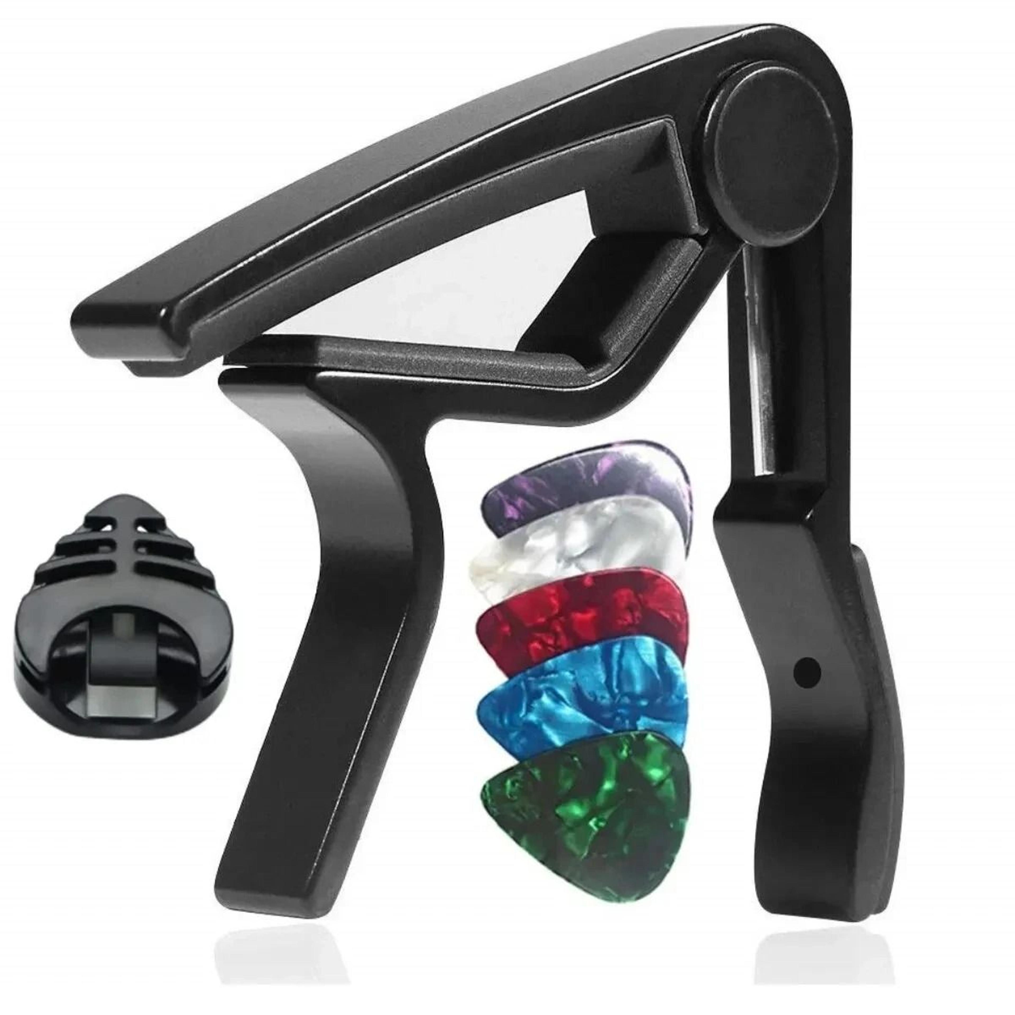 7 Piece Guitar Capo Set With 5 Picks And 1 Holder 4