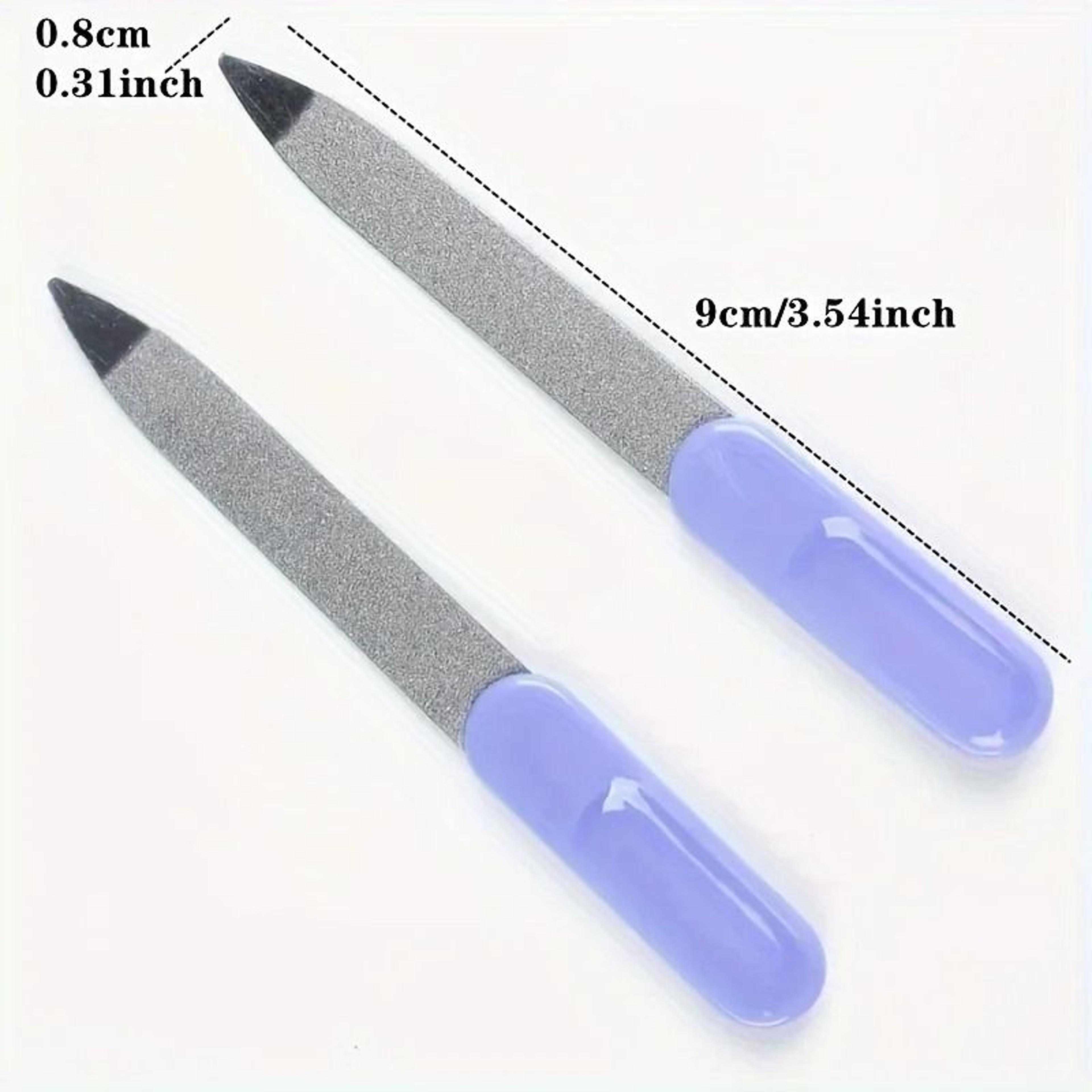 Stainless Steel Double Sided Sandblasted Nail File 3