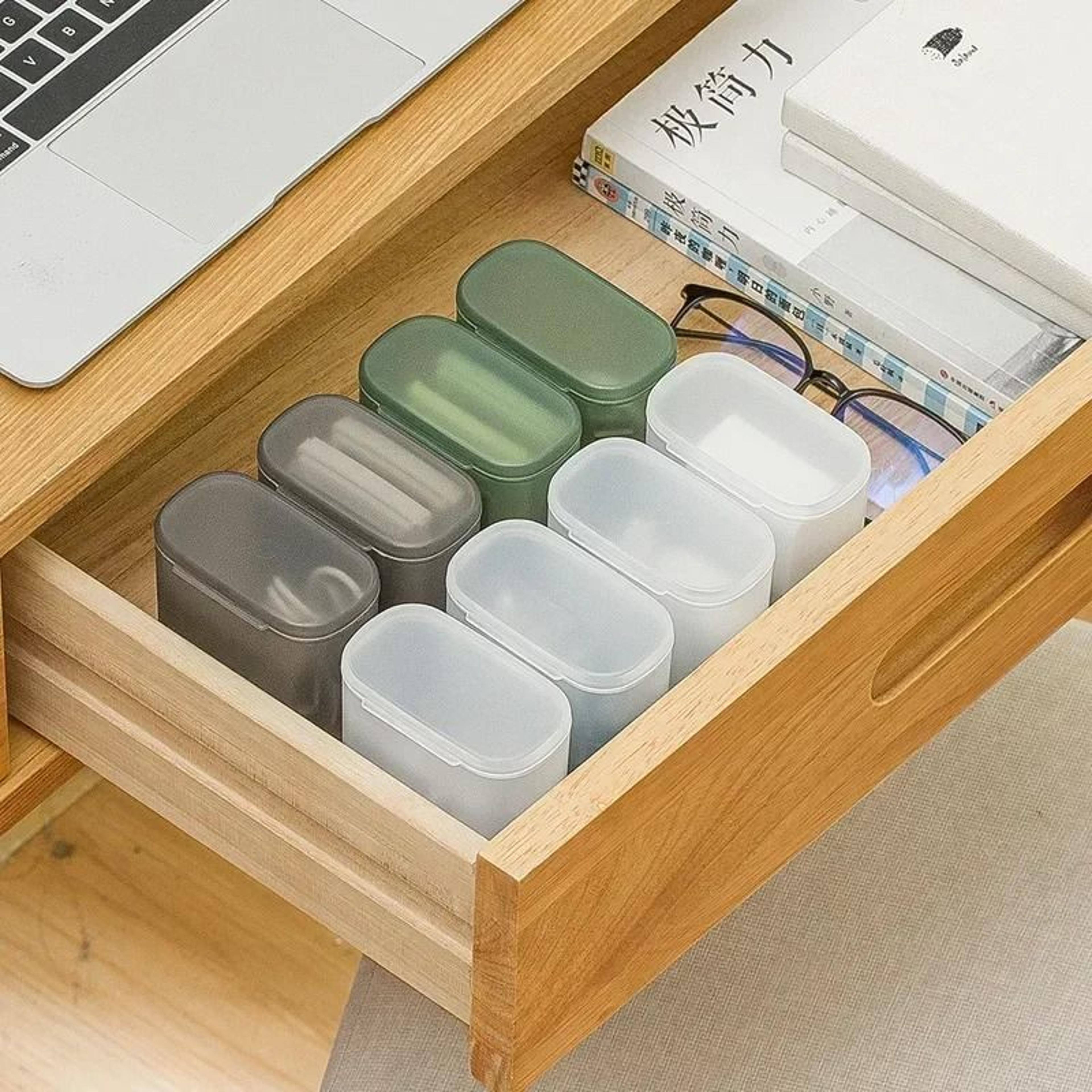 Portable Travel Data Cable Storage Box With Lid 1