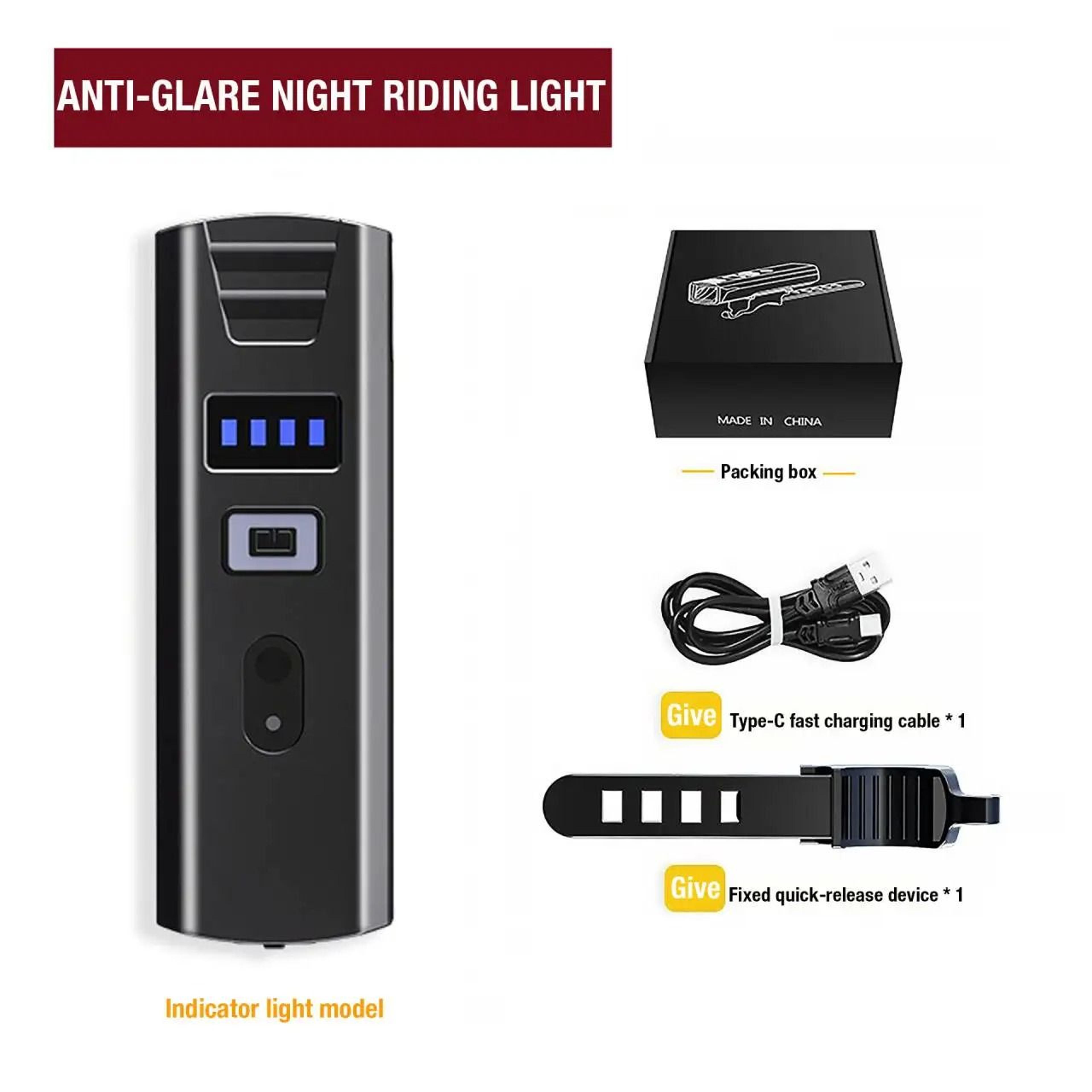 High Brightness Digital Display Bicycle Light 6