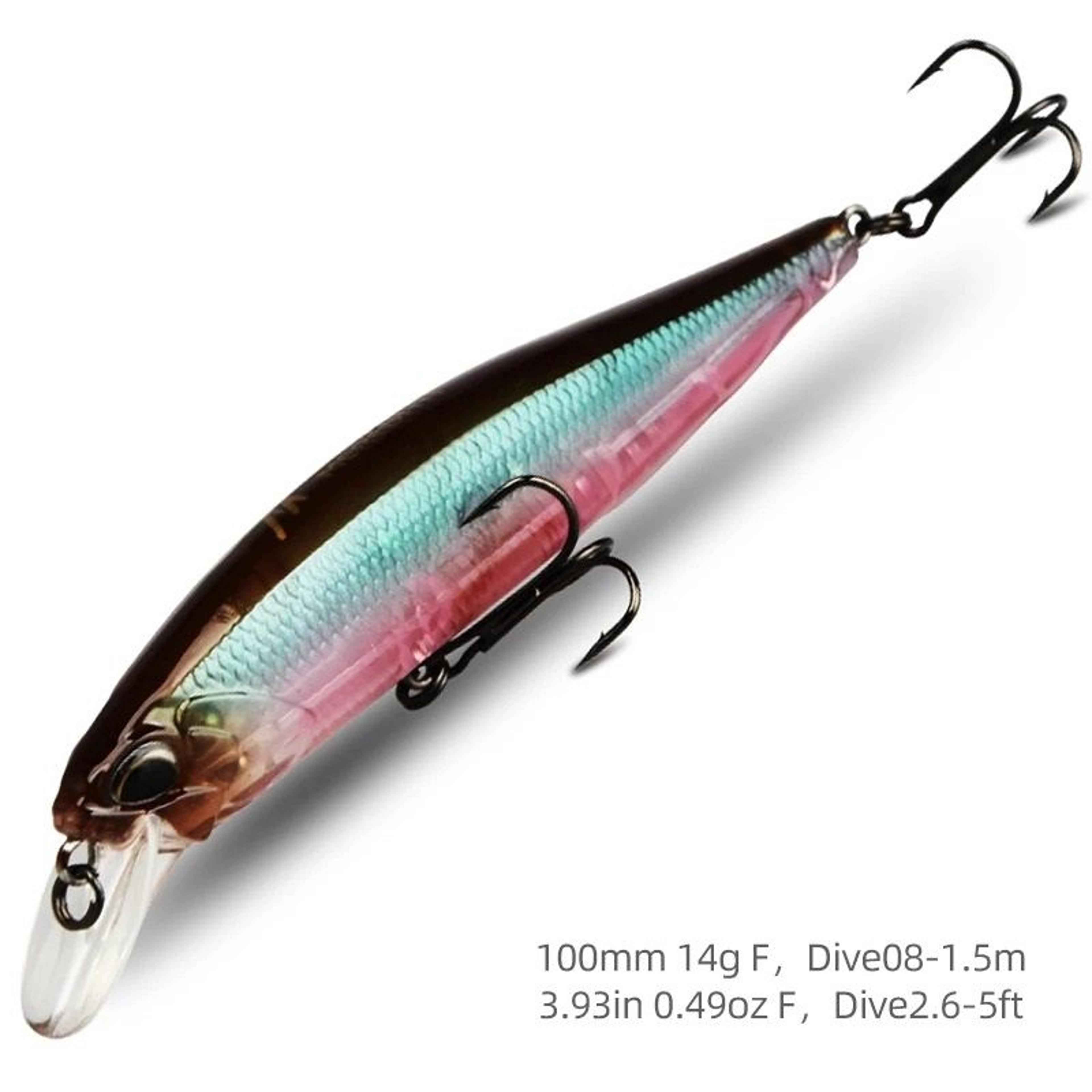 pro series 100f jerk minnow floating wobbler