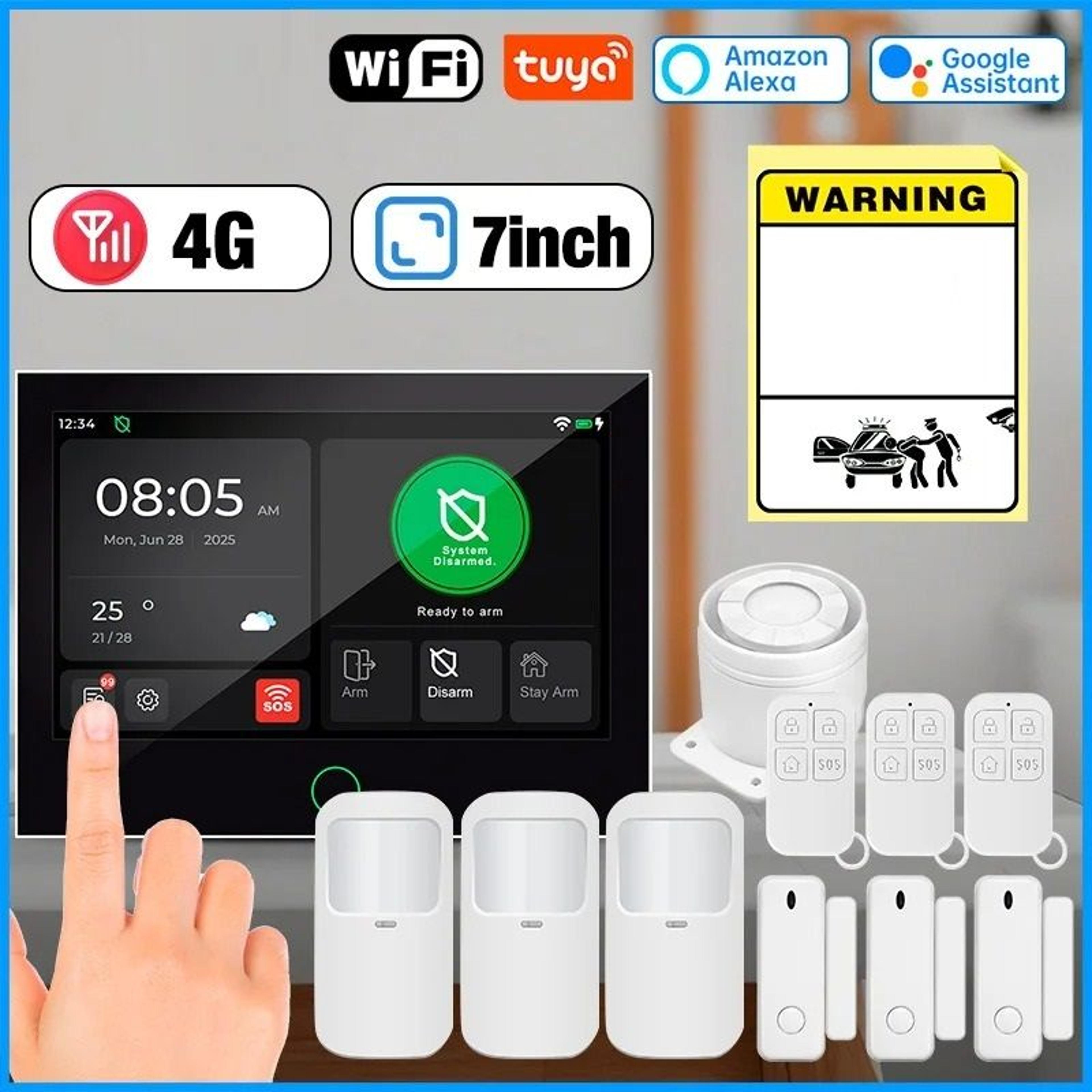 professional 7-inch ips 4g+wifi security command center