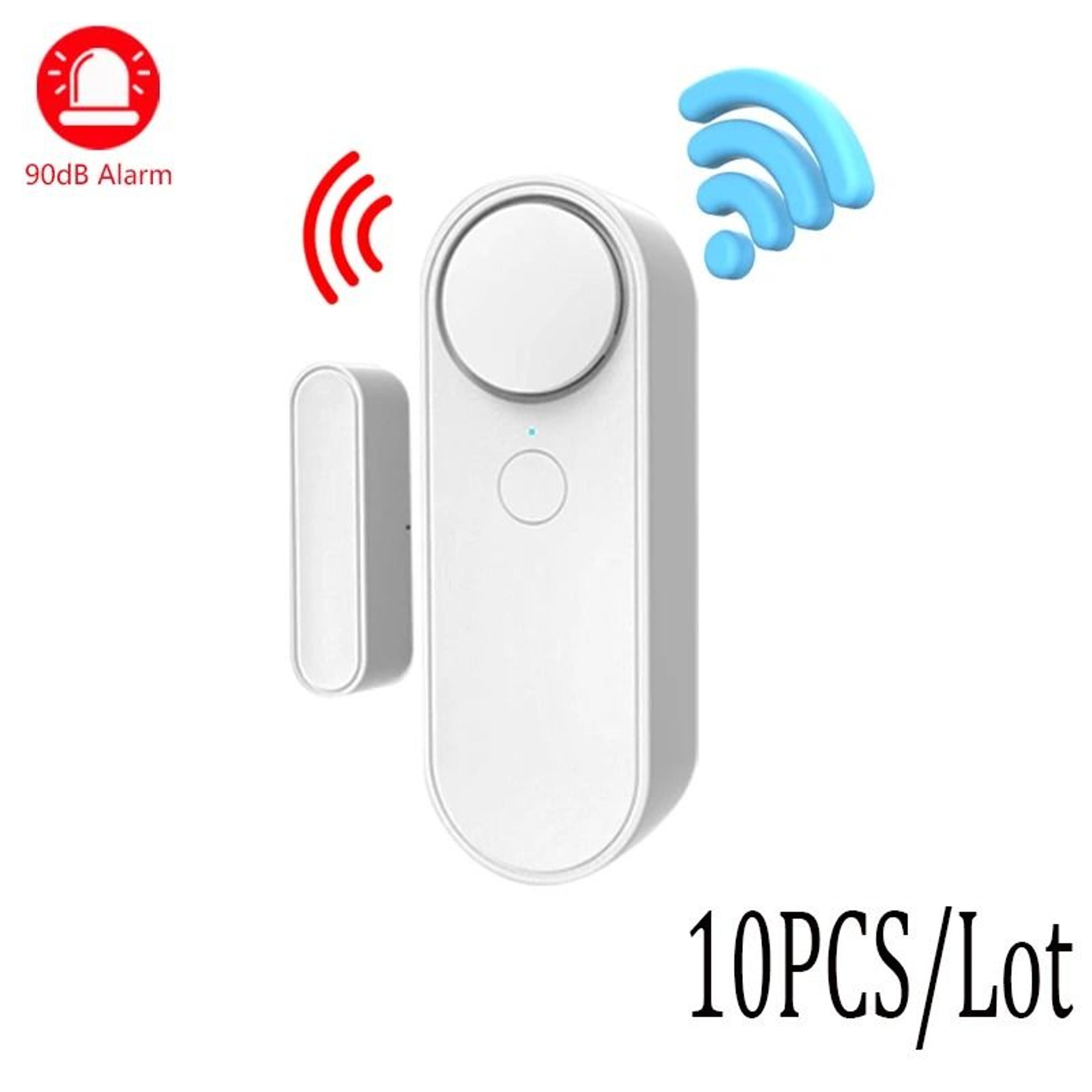 Smart WiFi Door Sensor With Integrated 90dB Siren 12