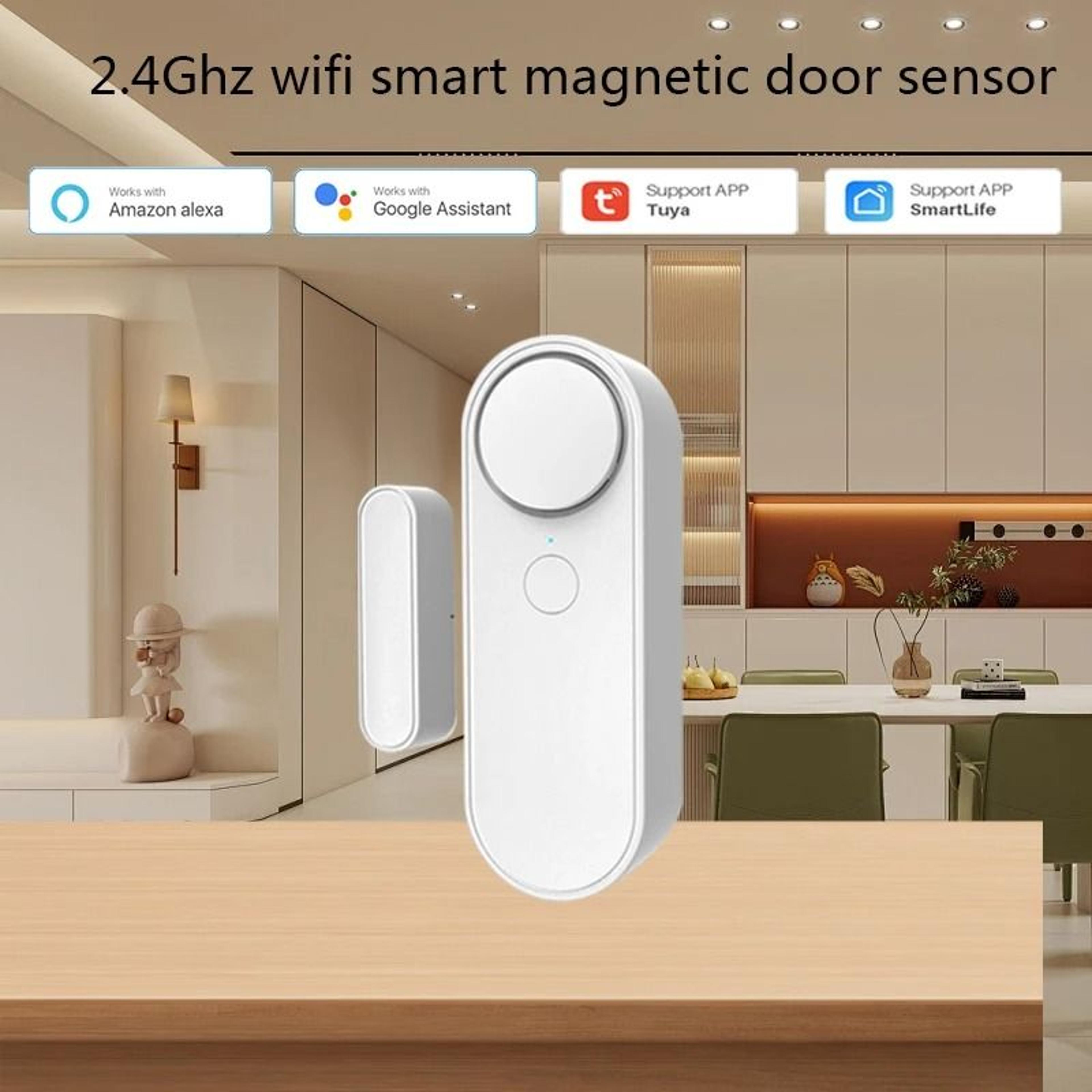 Smart WiFi Door Sensor With Integrated 90dB Siren 4