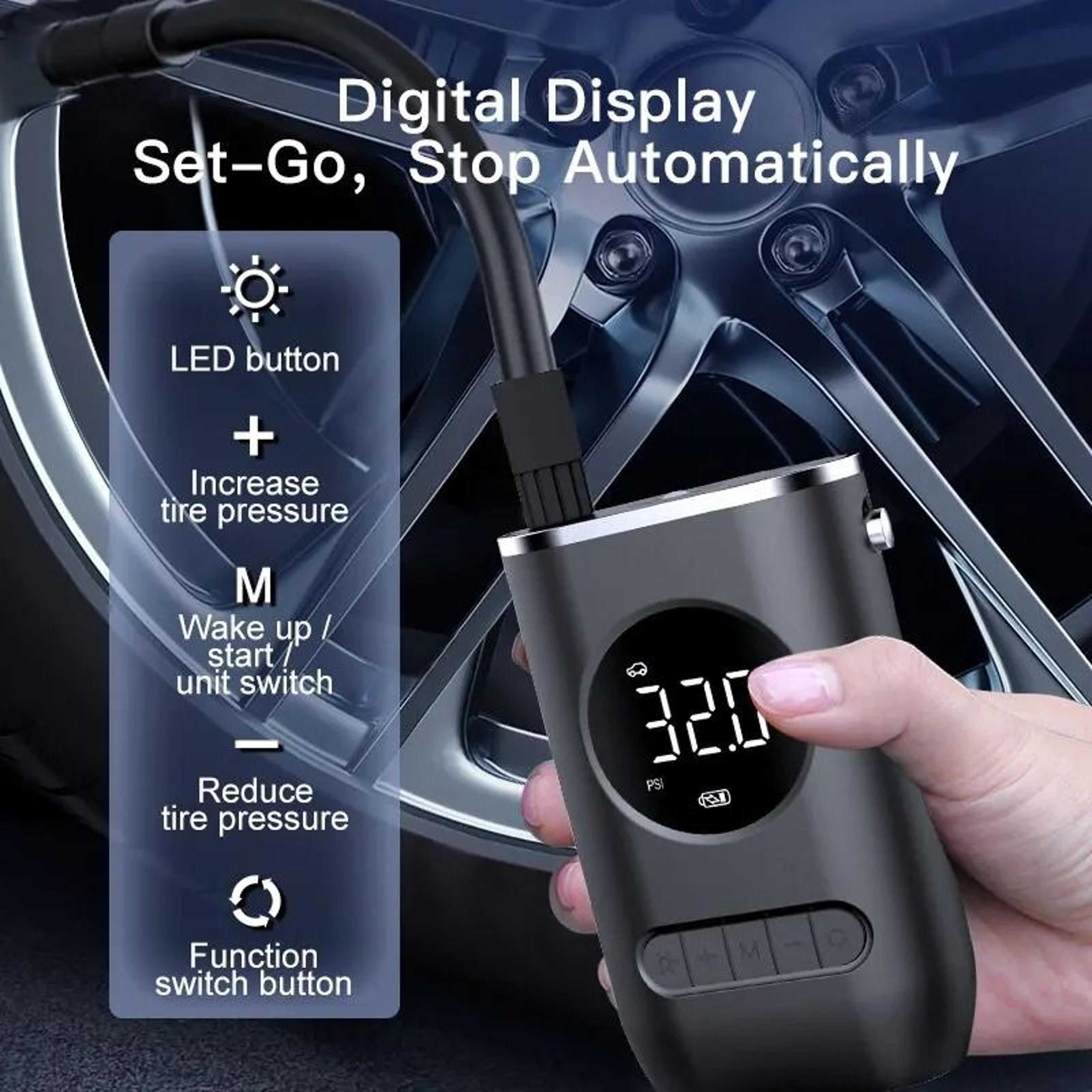 Handheld Wireless Digital Tire Inflator 2