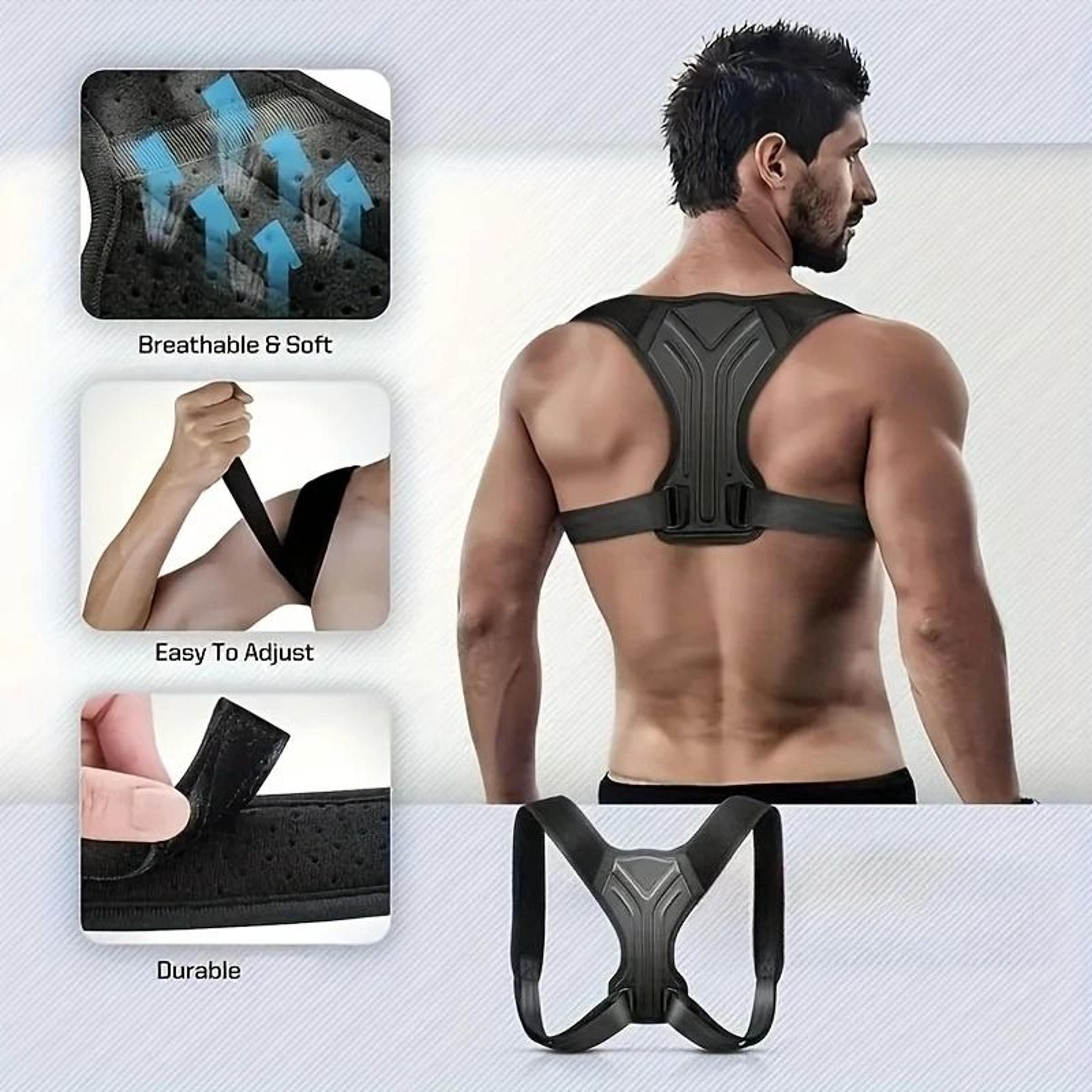 medical grade adjustable posture corrector and support brace