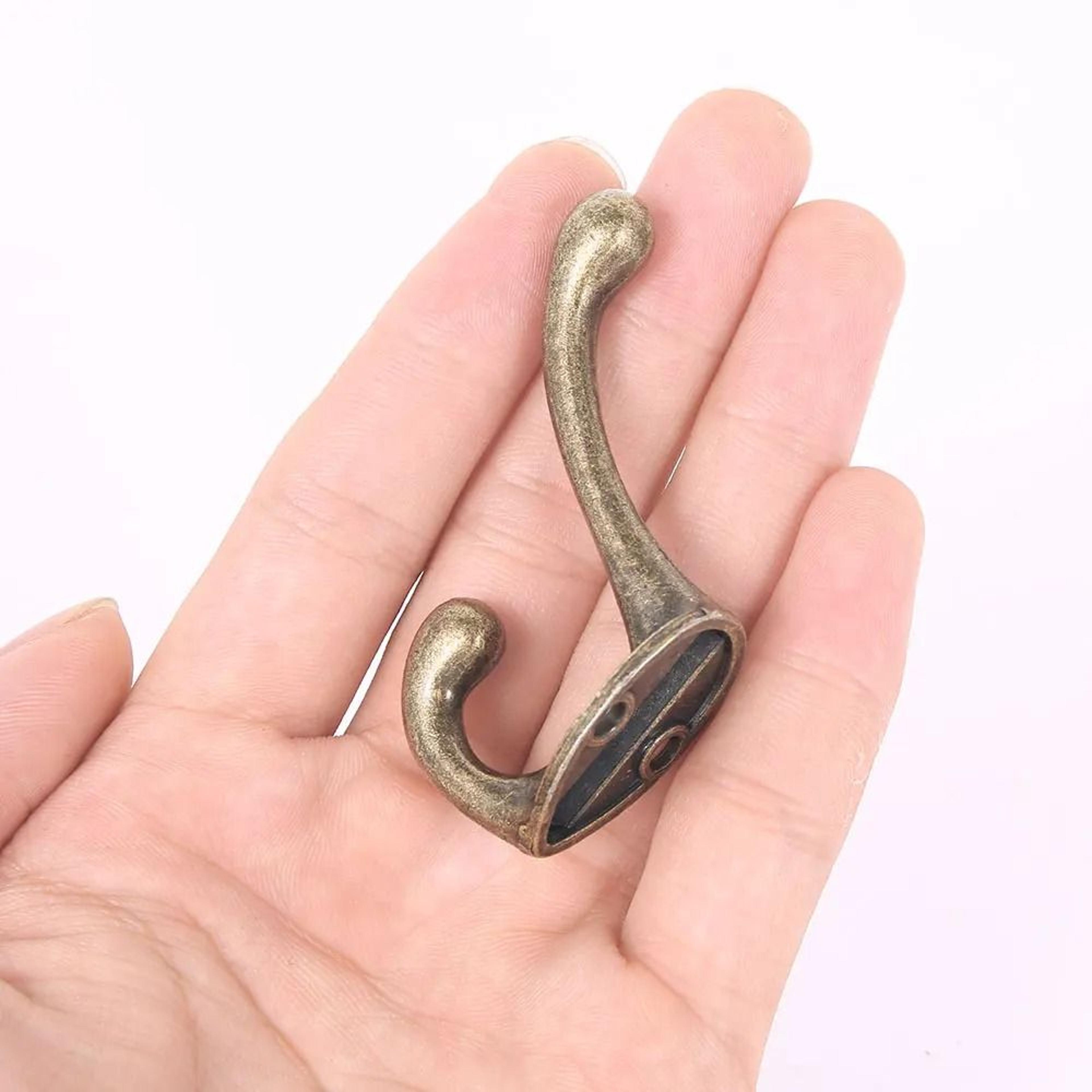 Heavy Duty Wall Mounted Dual Coat Hook Set 2
