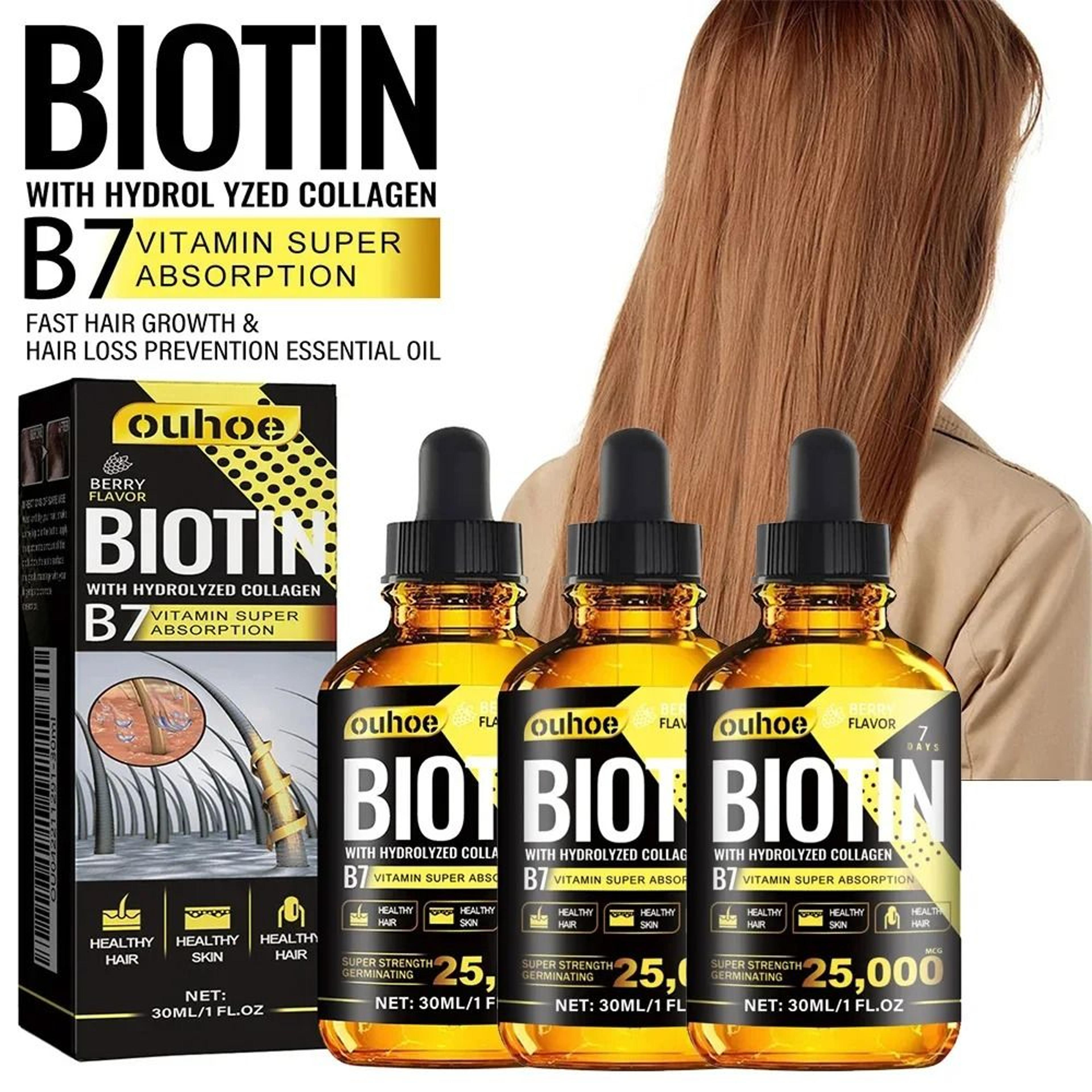 advanced collagen and vitamin b7 hair revitalizing oil