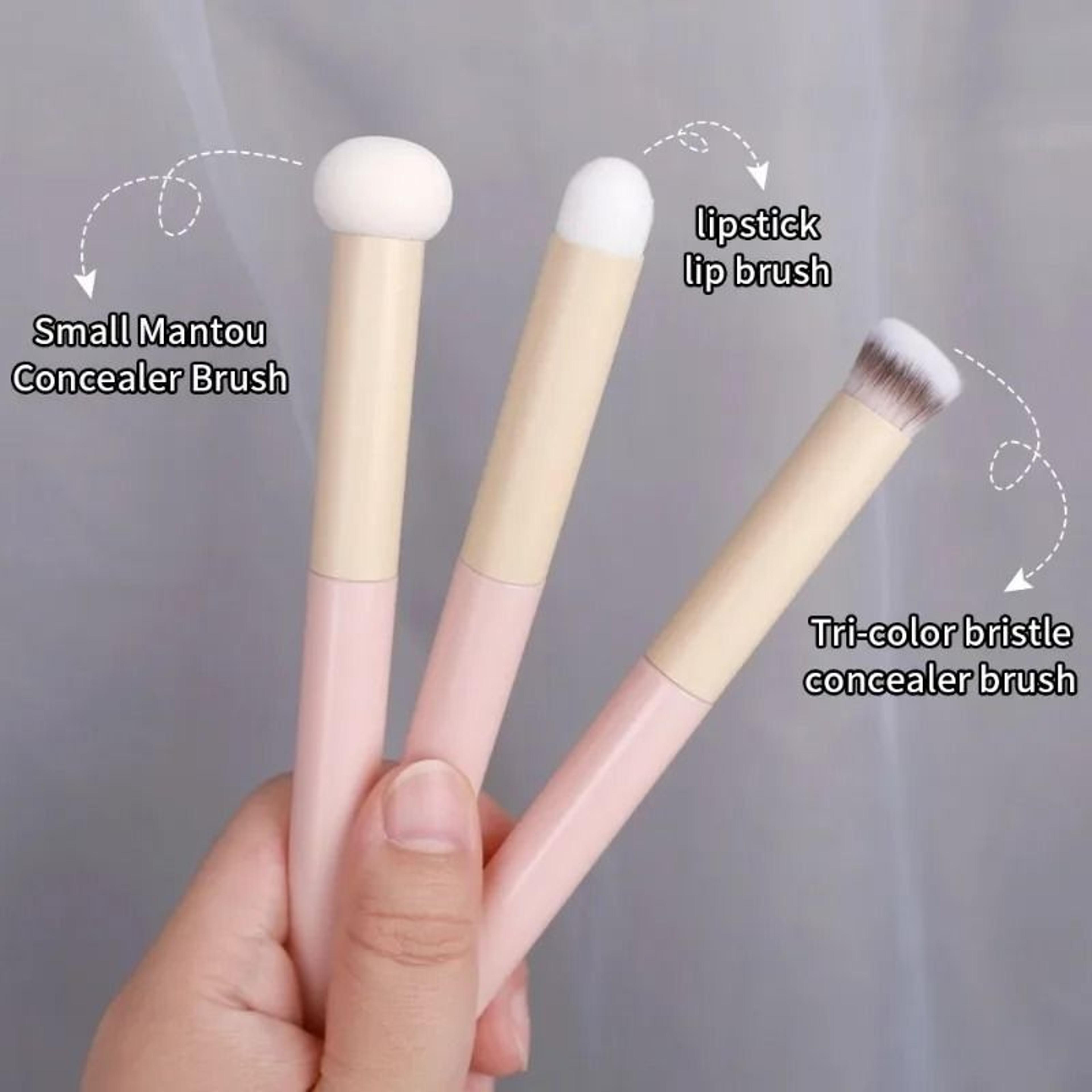 triple set soft mushroom head cosmetic applicators