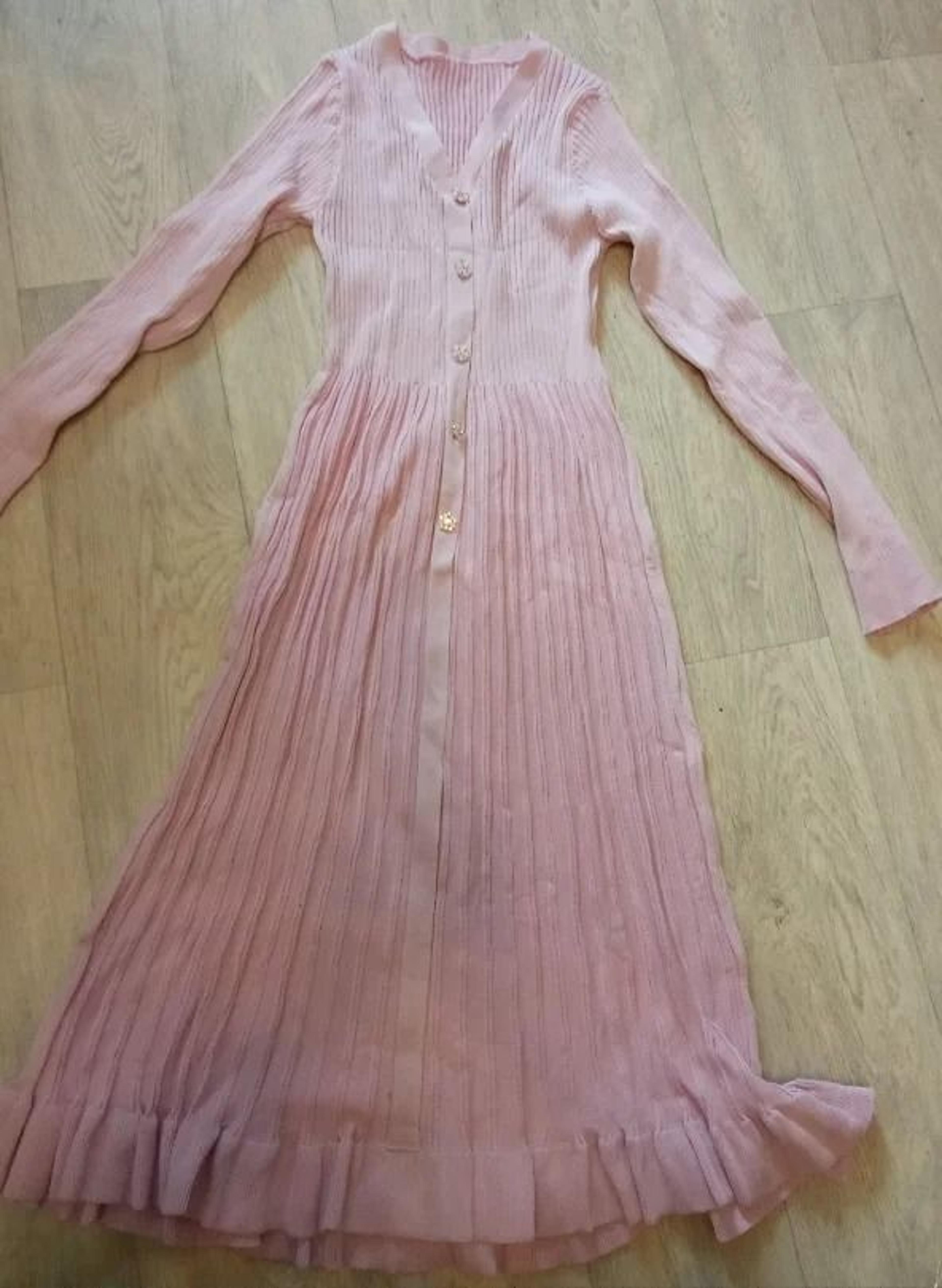 Single Breasted V Neck Fishtail Maternity Knit Dress 6