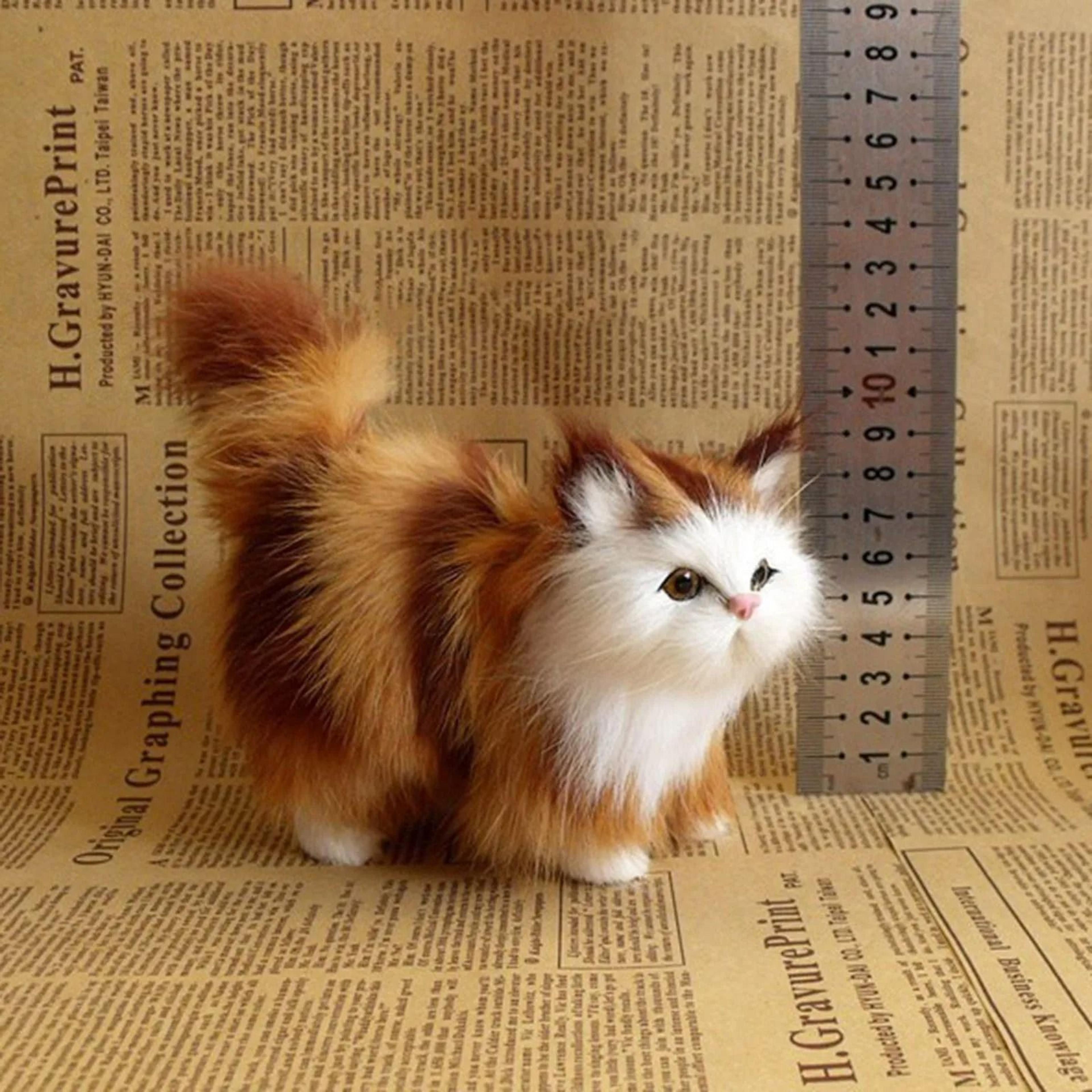 Realistic Simulation Soft Cat Plush Doll 6
