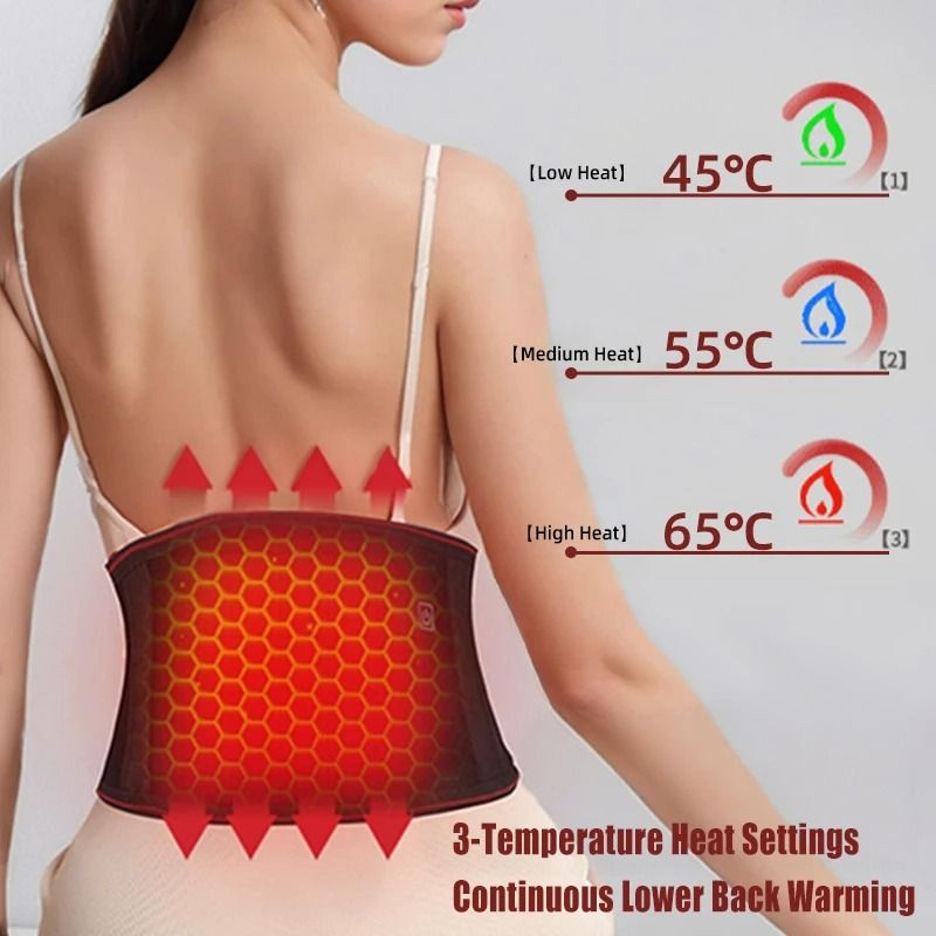 graphene enhanced kinetic lumbar thermal massager