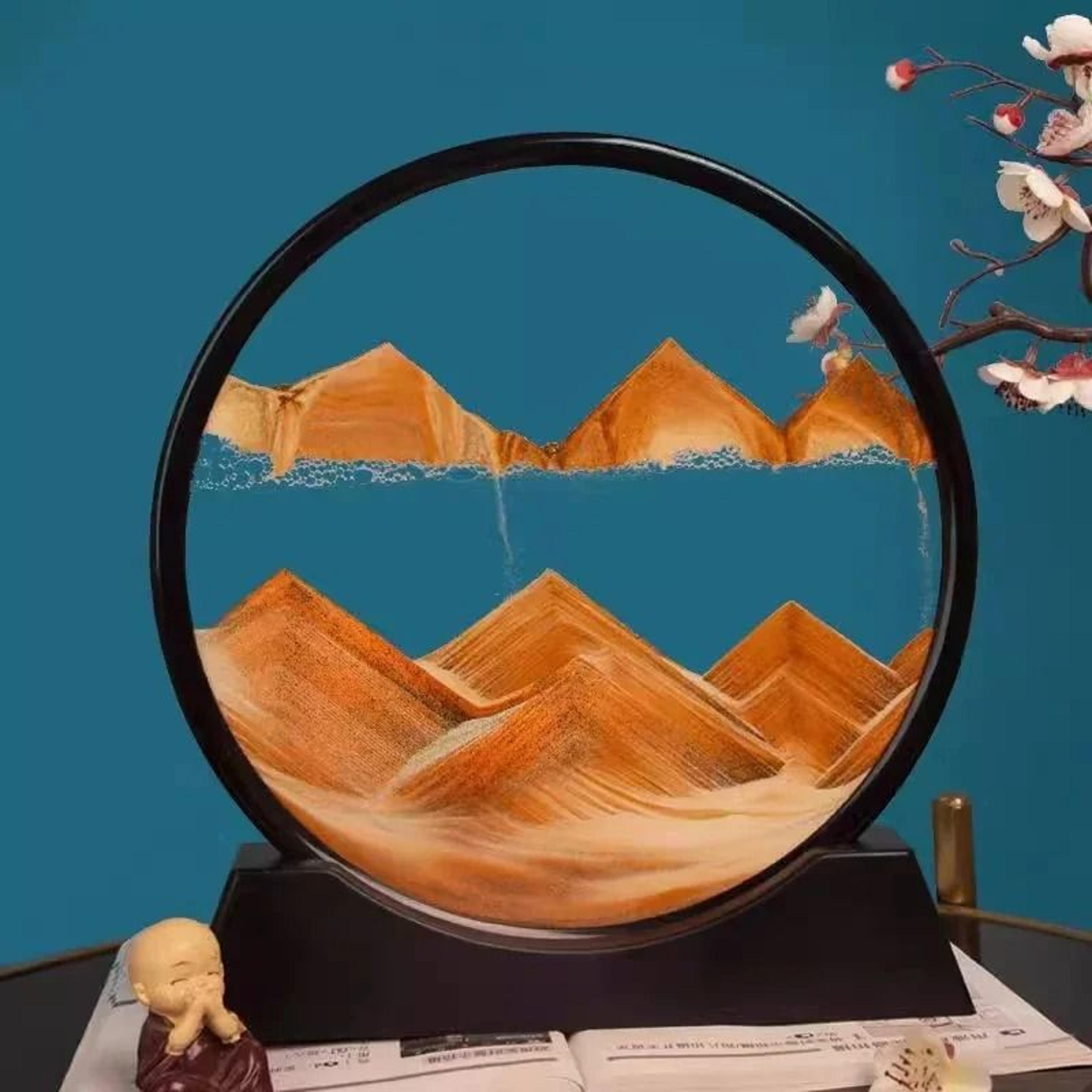 Captivating 3D Kinetic Sandscape  Rotating Quicksand Art 11