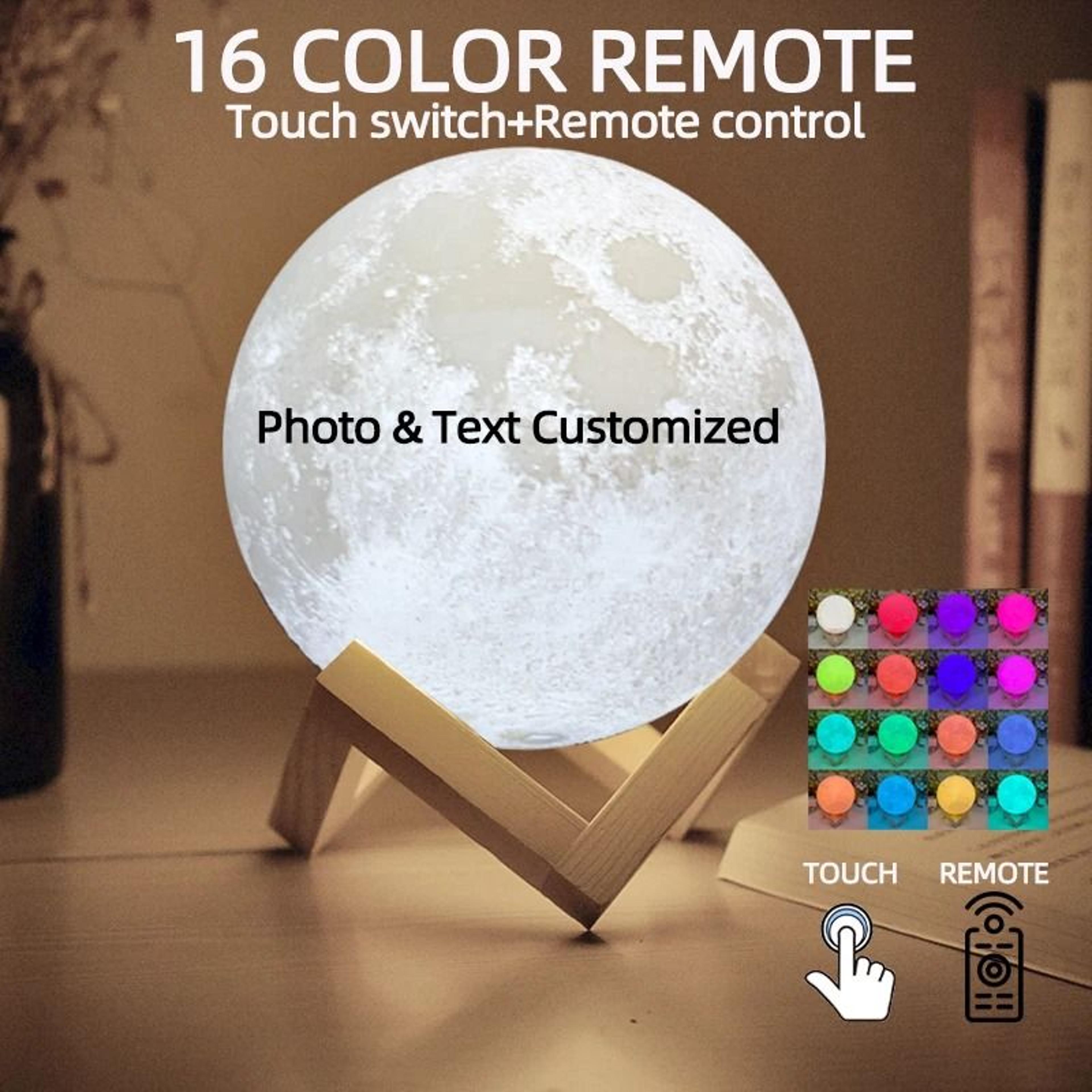 Personalized 3D Printed Custom Moon Lamp Night Light 8