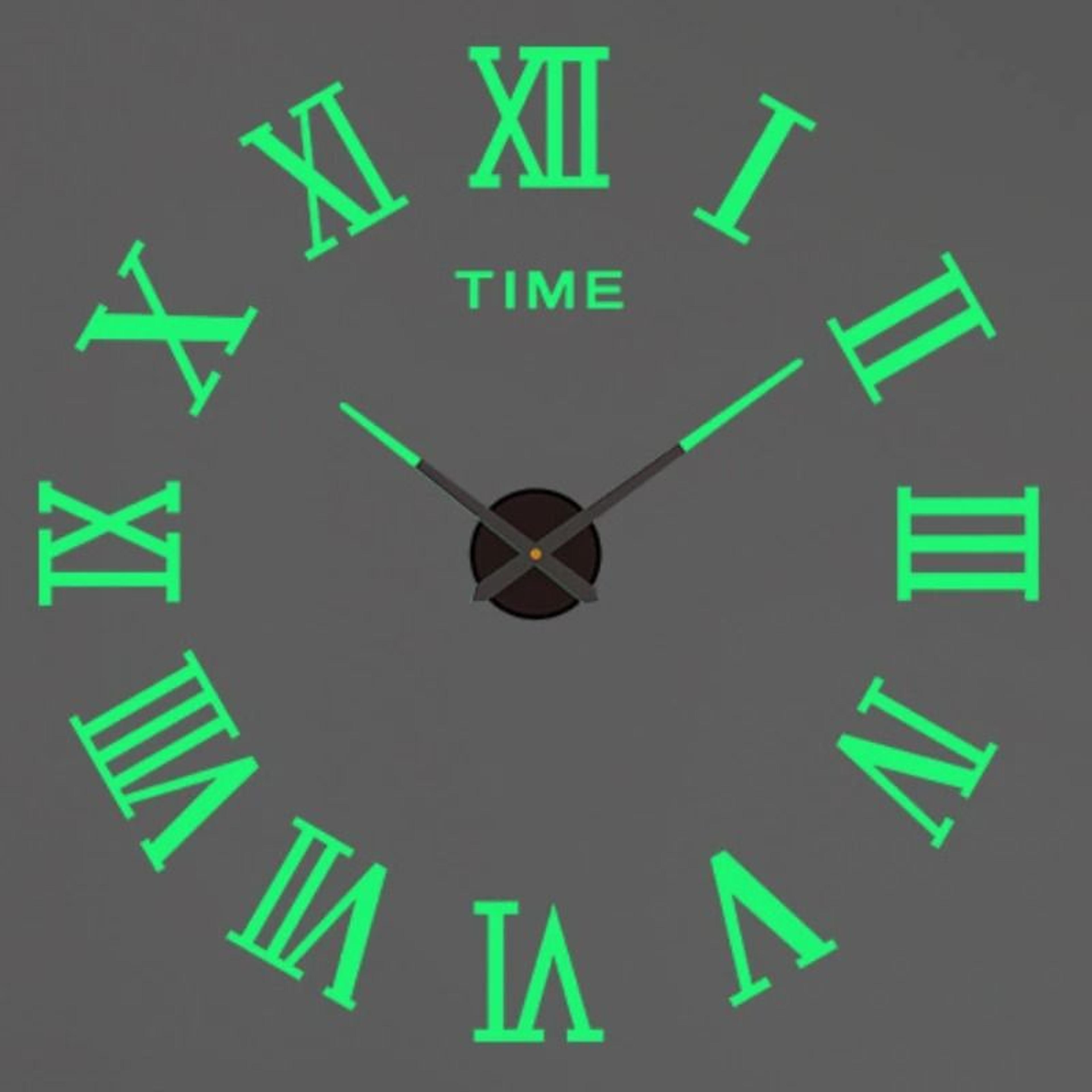 Contemporary 3D Oversized DIY Mirror Wall Clock 17