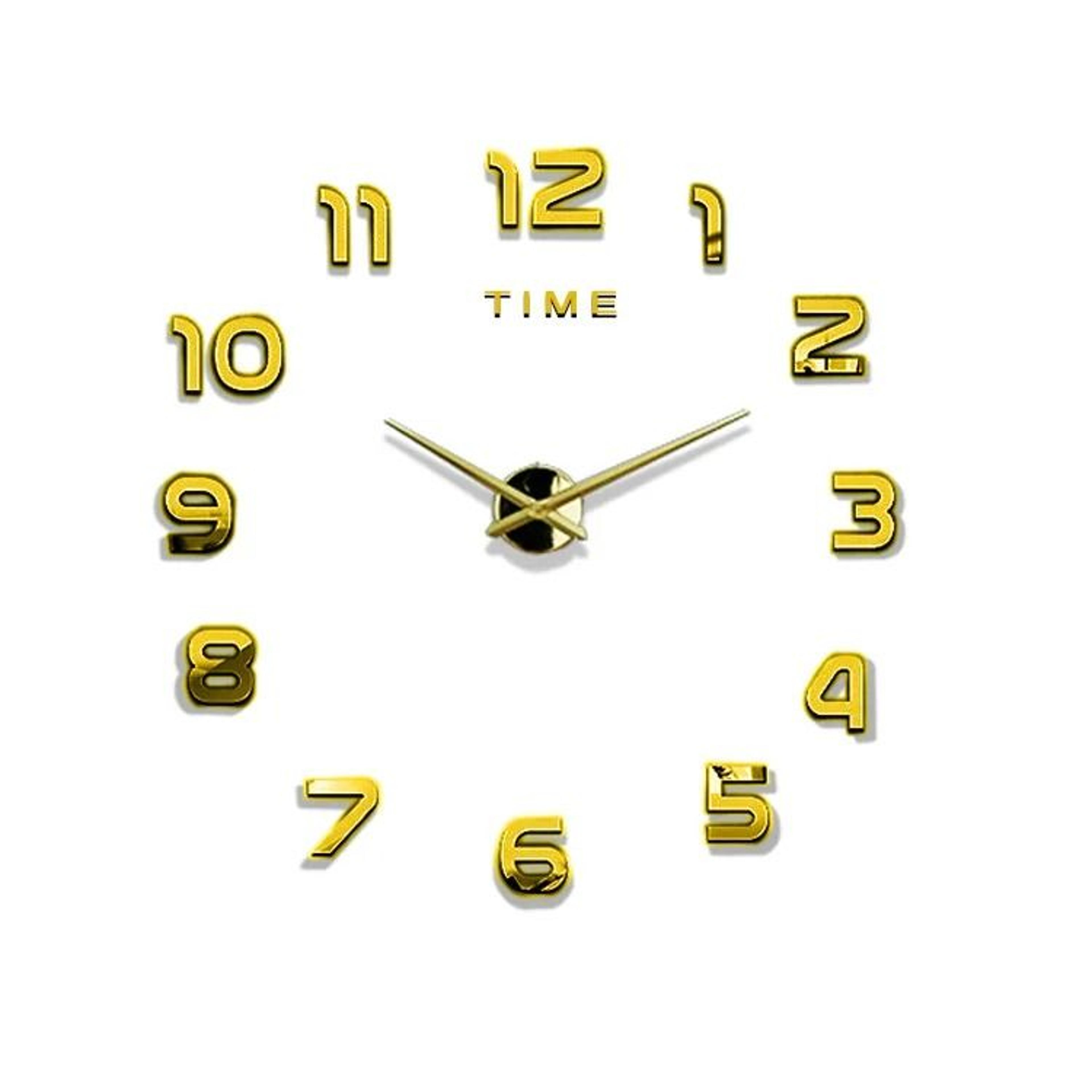 Contemporary 3D Oversized DIY Mirror Wall Clock 8