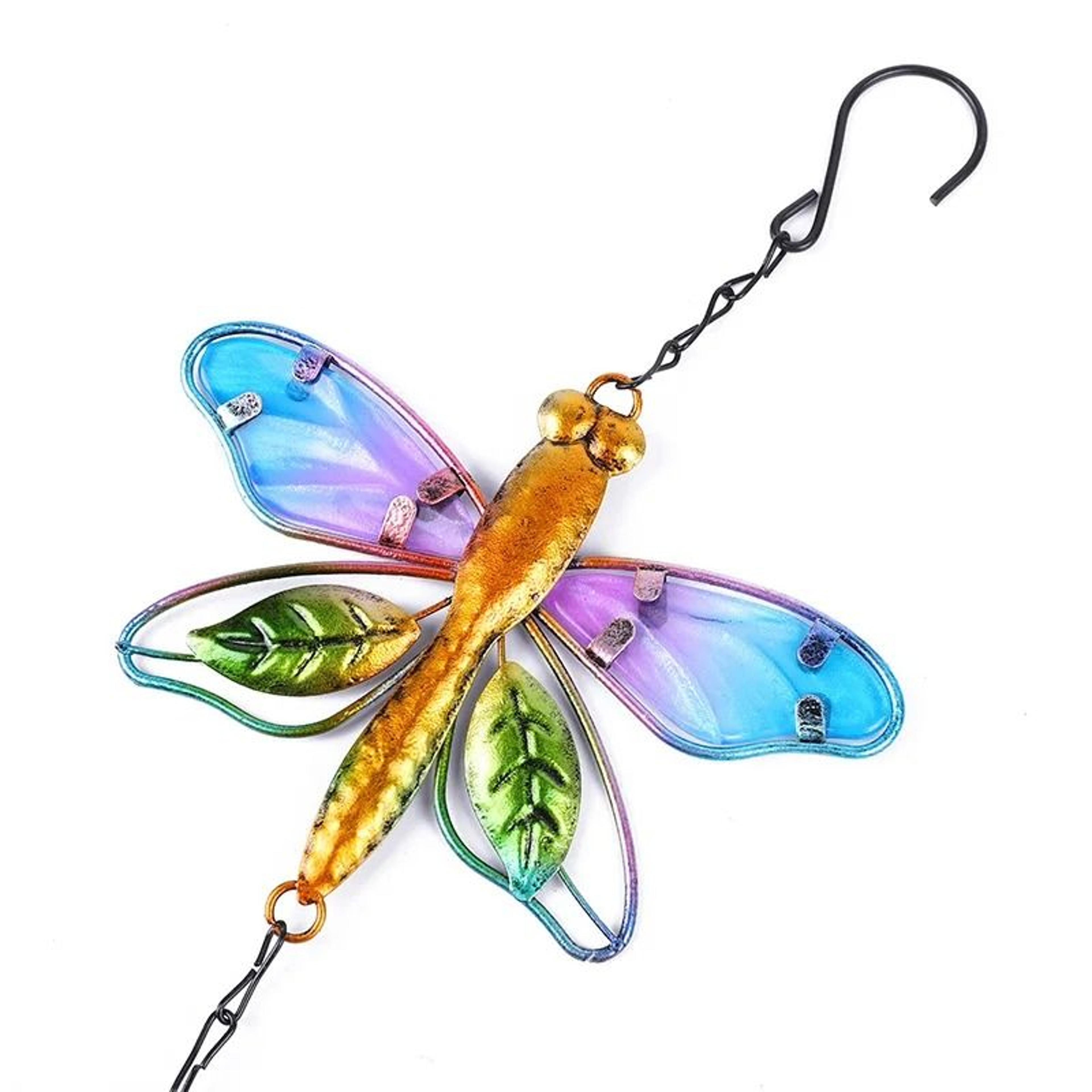Artisanal Architectural Hummingbird And Dragonfly Wind Chime 3