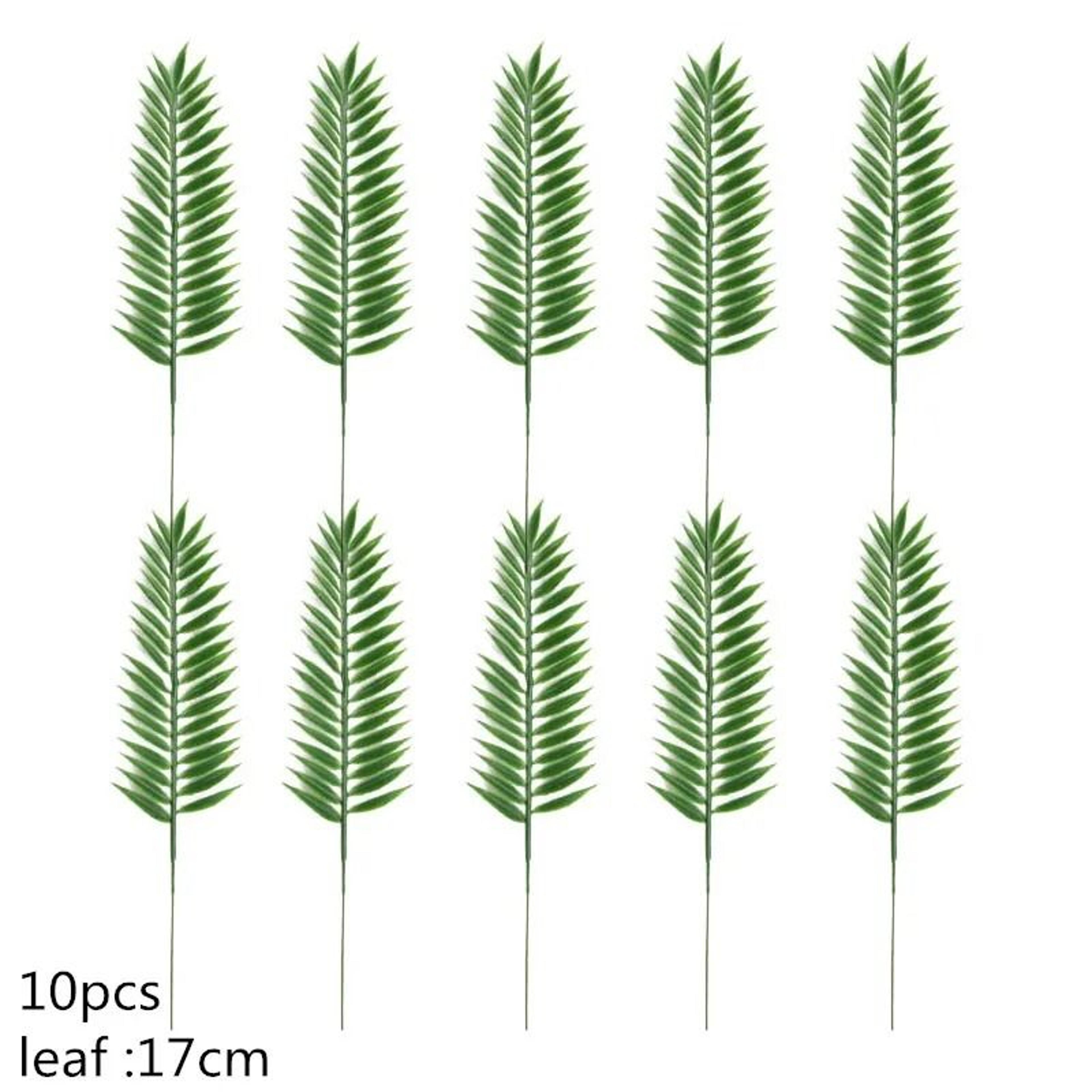 Artificial Gold And Green Tropical Palm Leaves 14