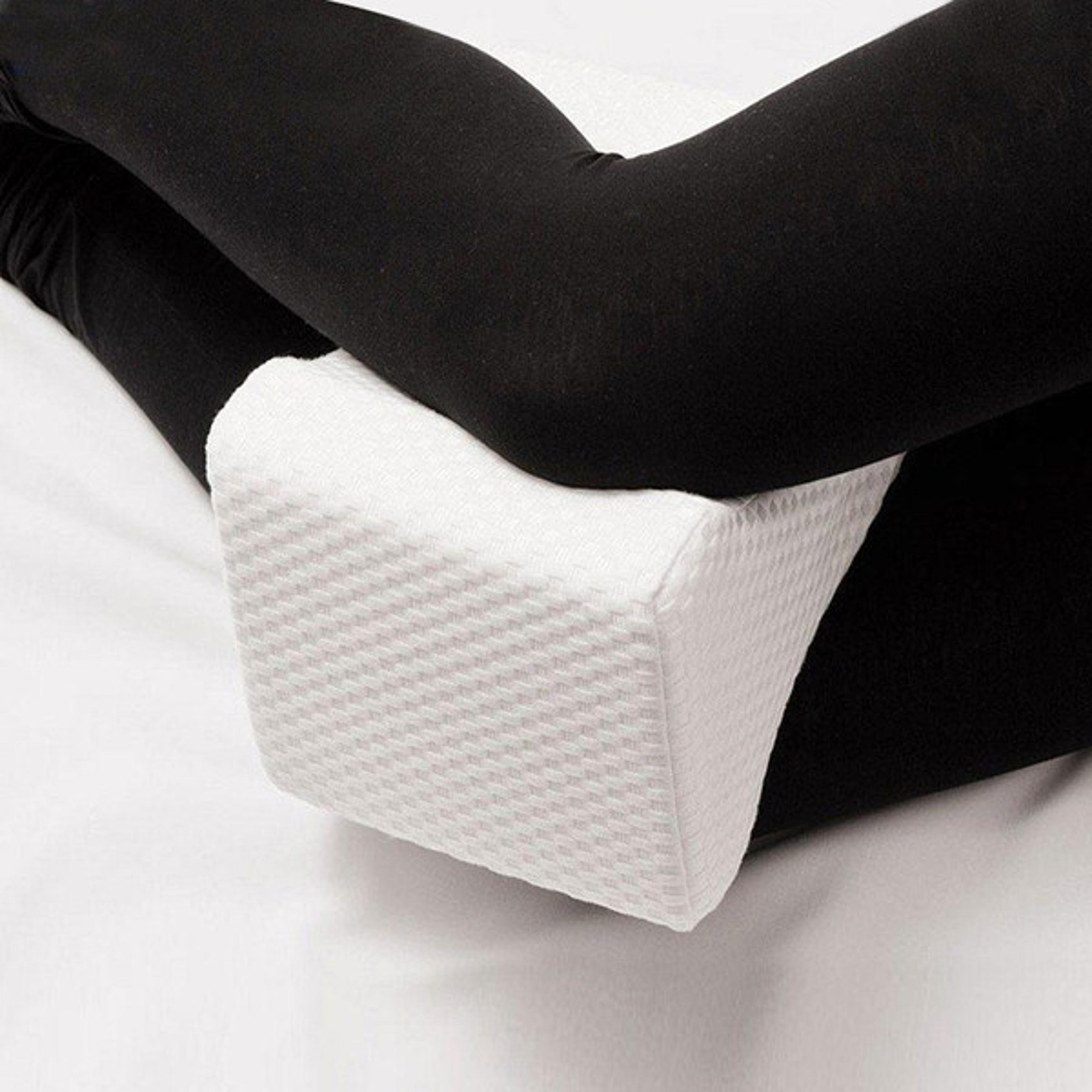 premium memory foam knee pillow for side sleepers | perfect for comfortable nights