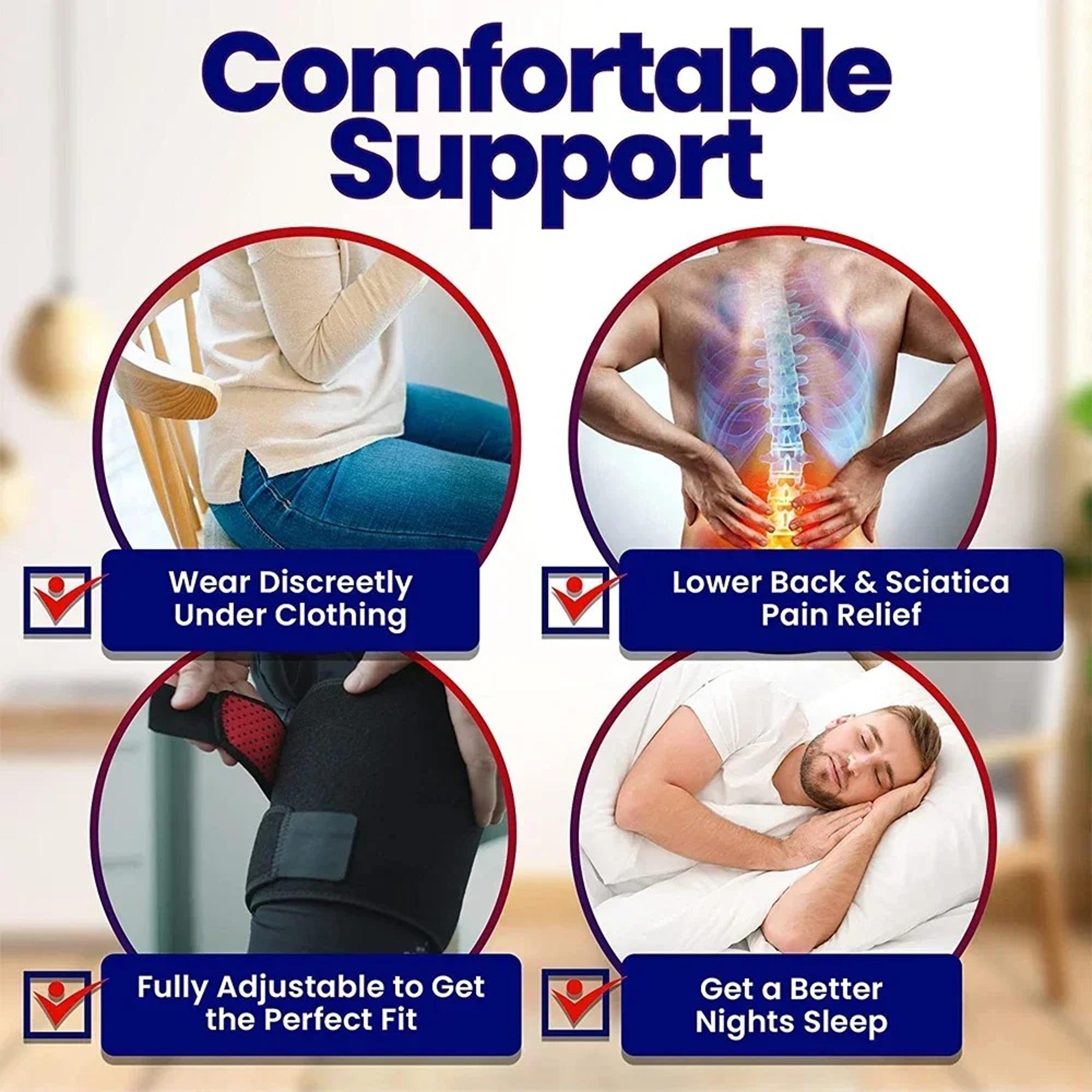 Hip Compression Sleeve For Thighs  Groin  Neoprene Support Wrap For Hip Pain Relief Sciatica  Muscl 5