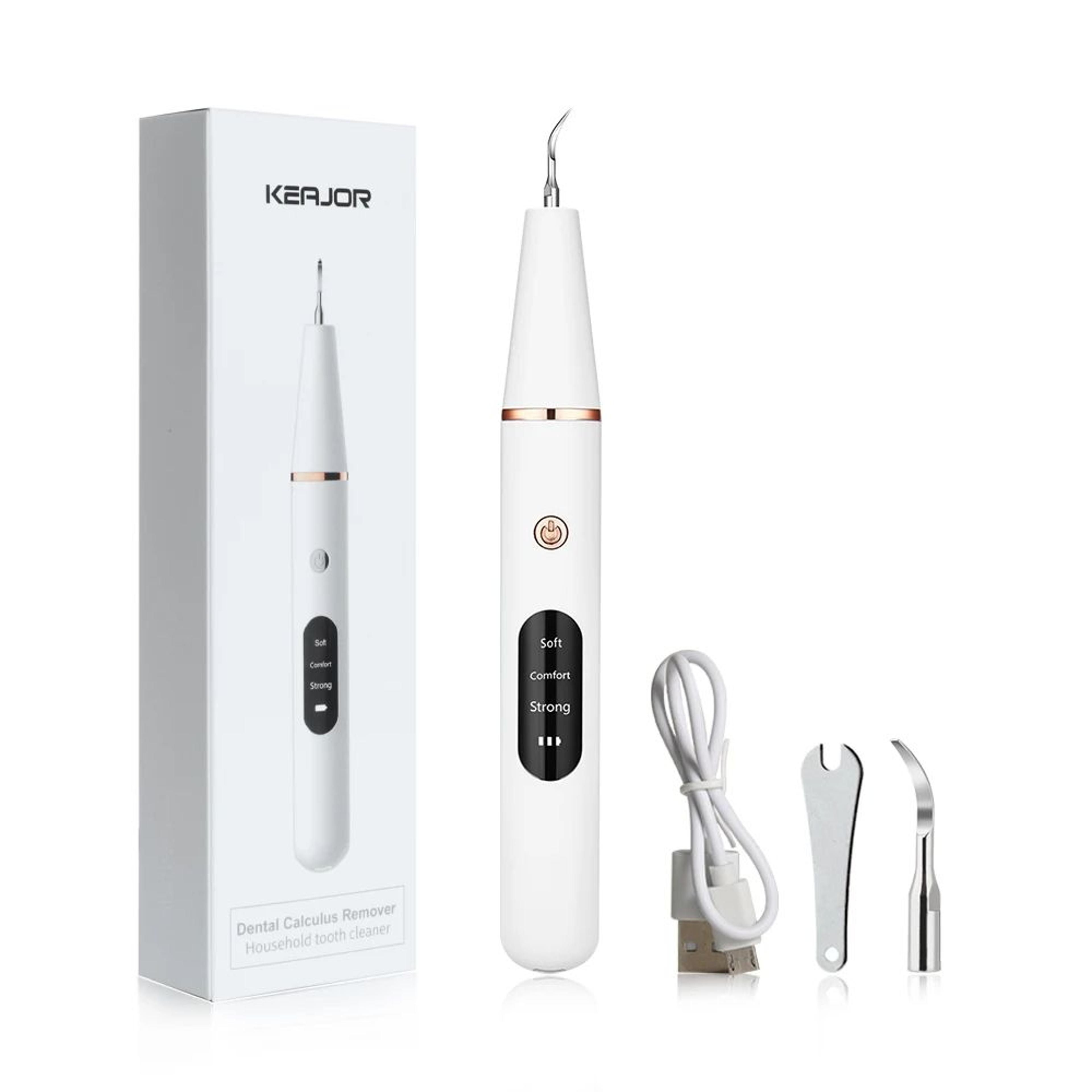 electric sonic dental scaler, teeth tartar & plaque stain remover with led whitening