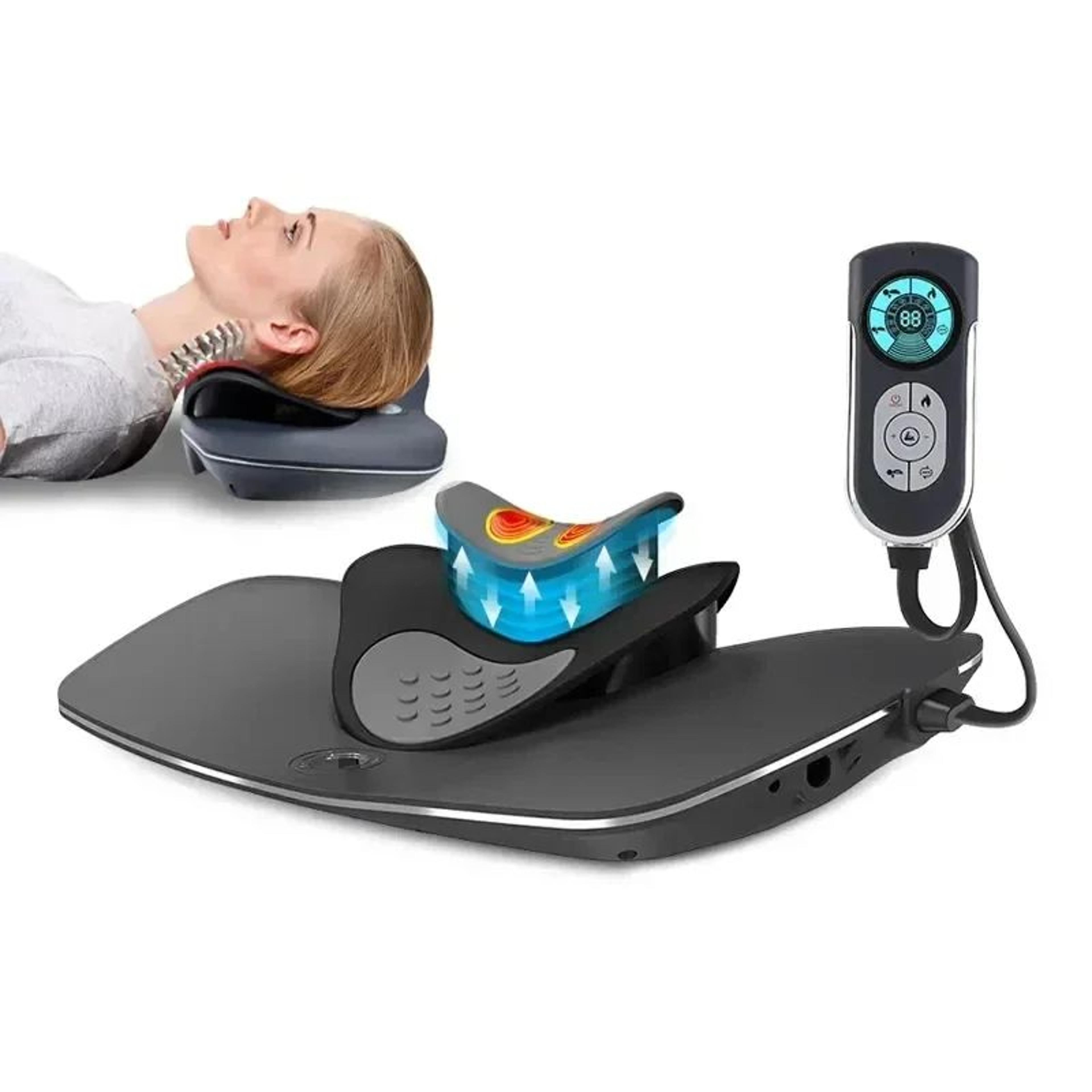 multi-functional cervical traction device neck massage pillow shiatsu massager for pain relief