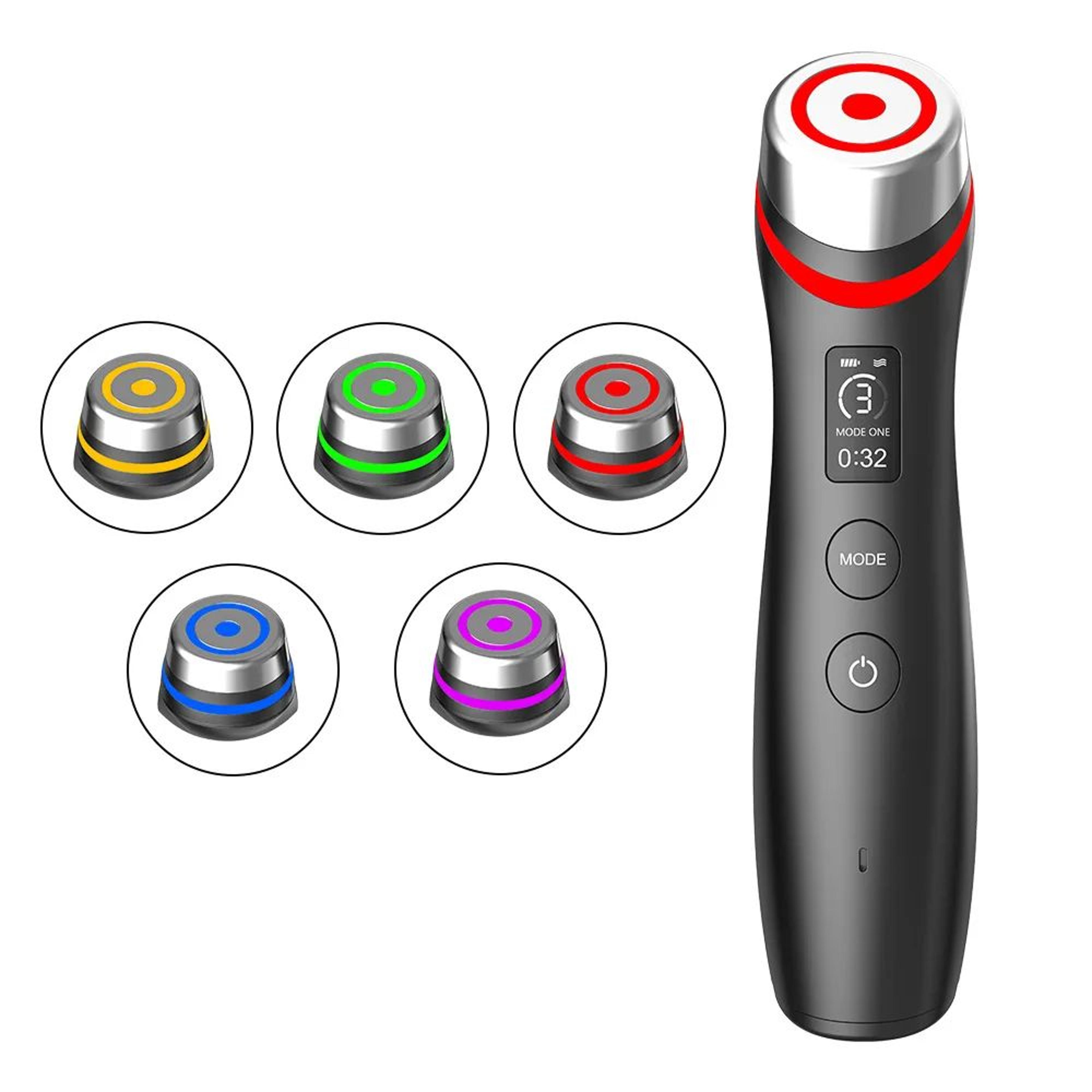 6 in 1 age booster skin care facial device, glow booster beauty tool with microcurrent lift & anti-aging face care