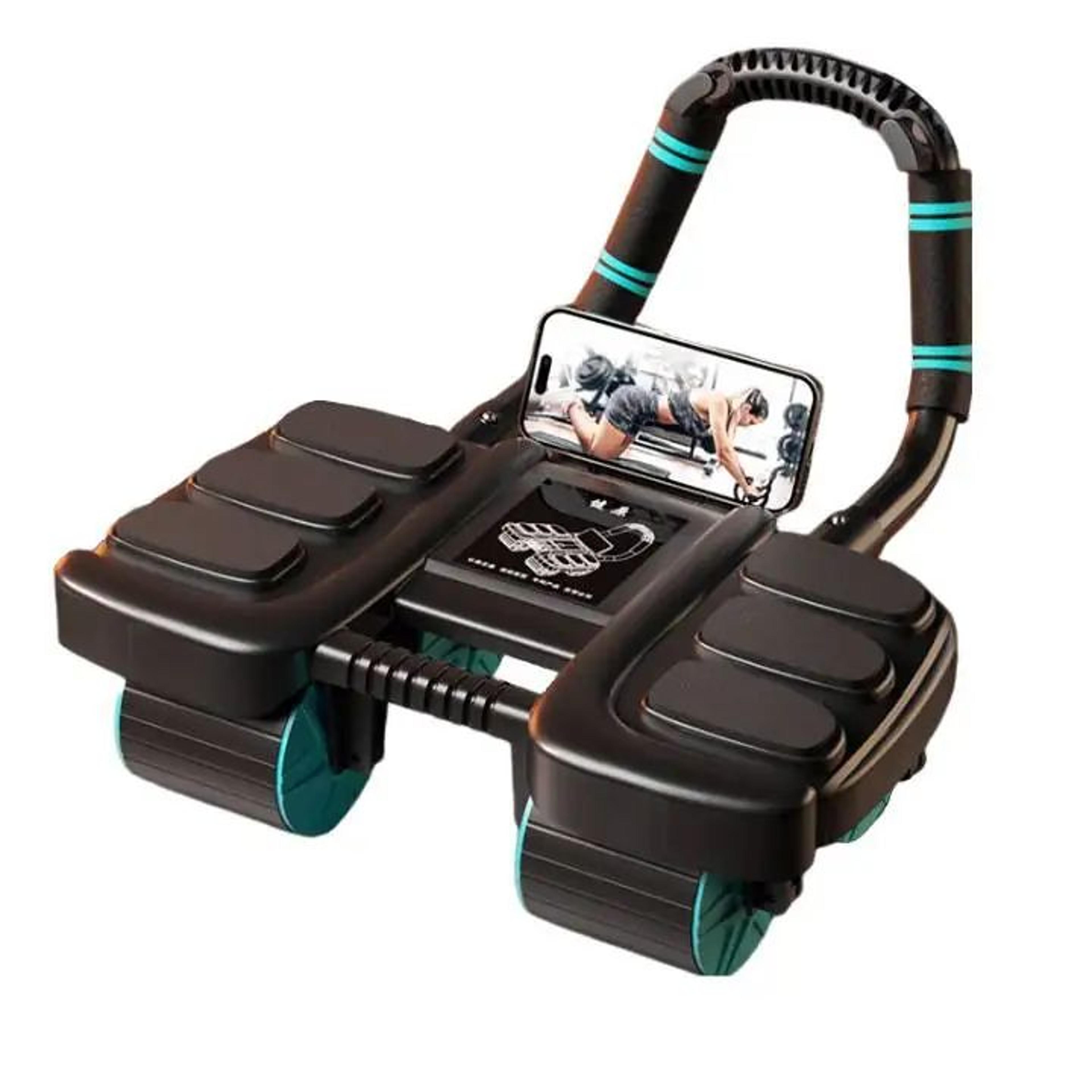abdominal wheel exerciser with six wheel design, slider abdominal workout wheel automatic rebound