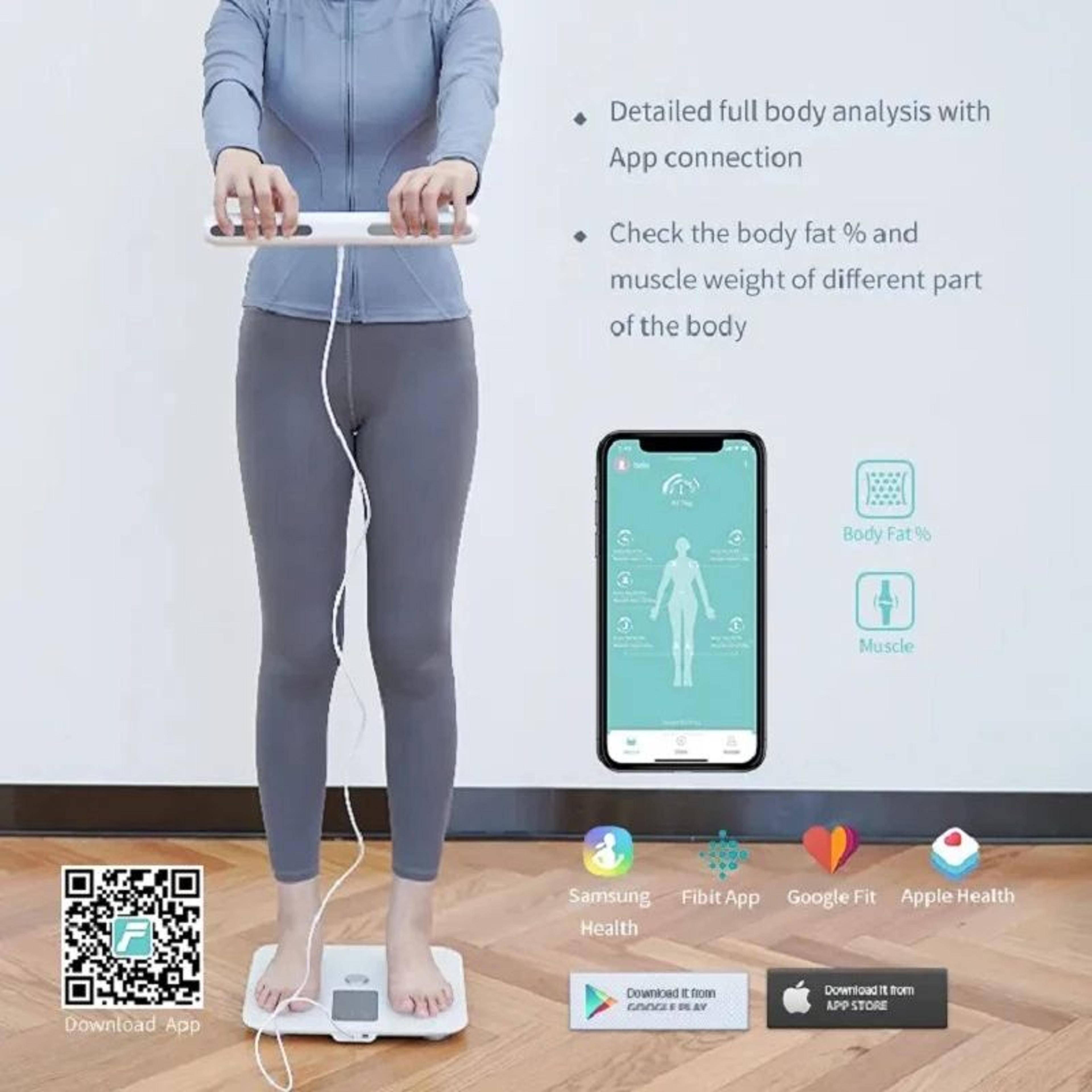 Smart Bioimpedance Scale Highly Accurate Digital Display Body Fat Scale Body Composition Analyzer S 4