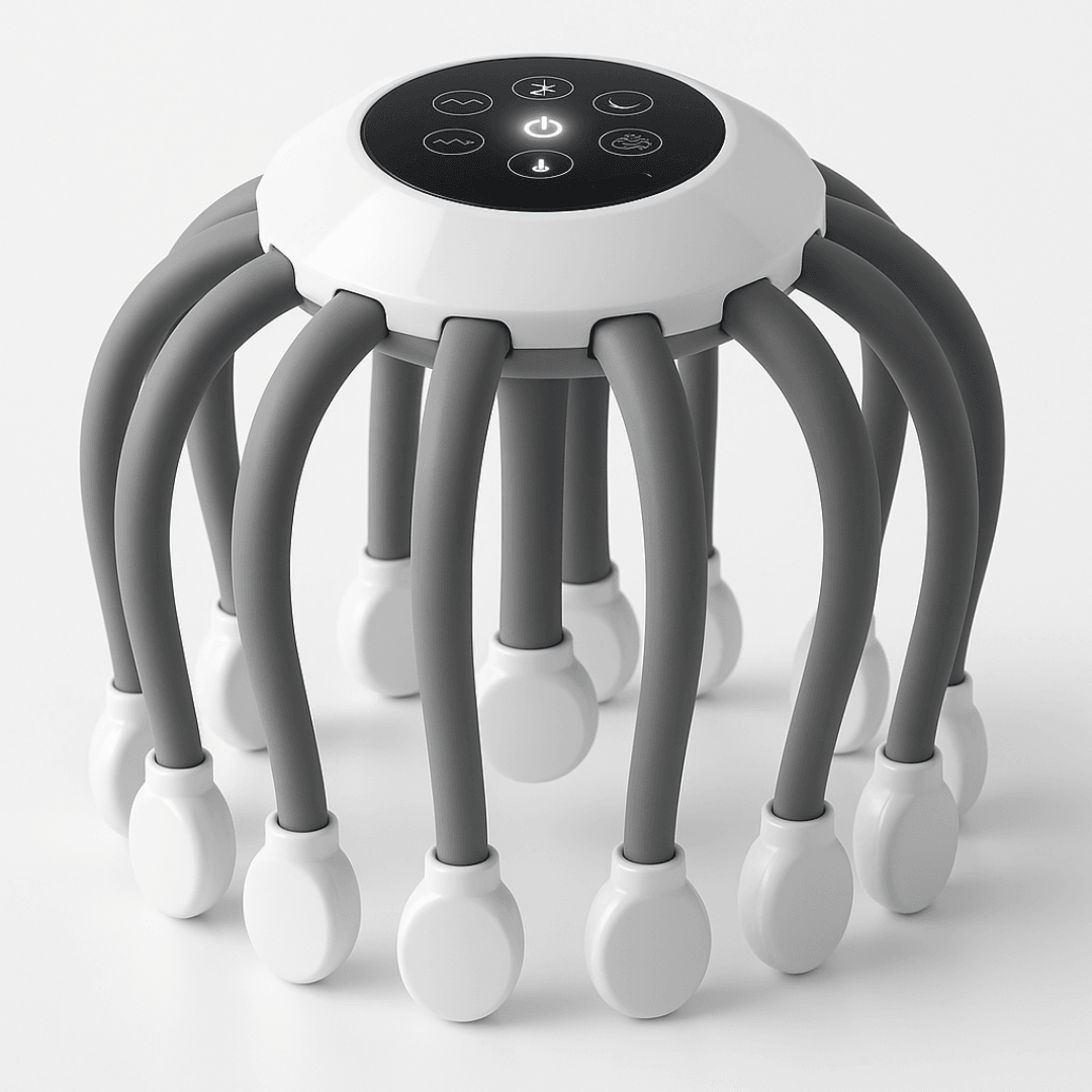 Smart TMS Vibration Scalp Head Massager With Red Light Octopus Massage Machine For Stress Relief 2