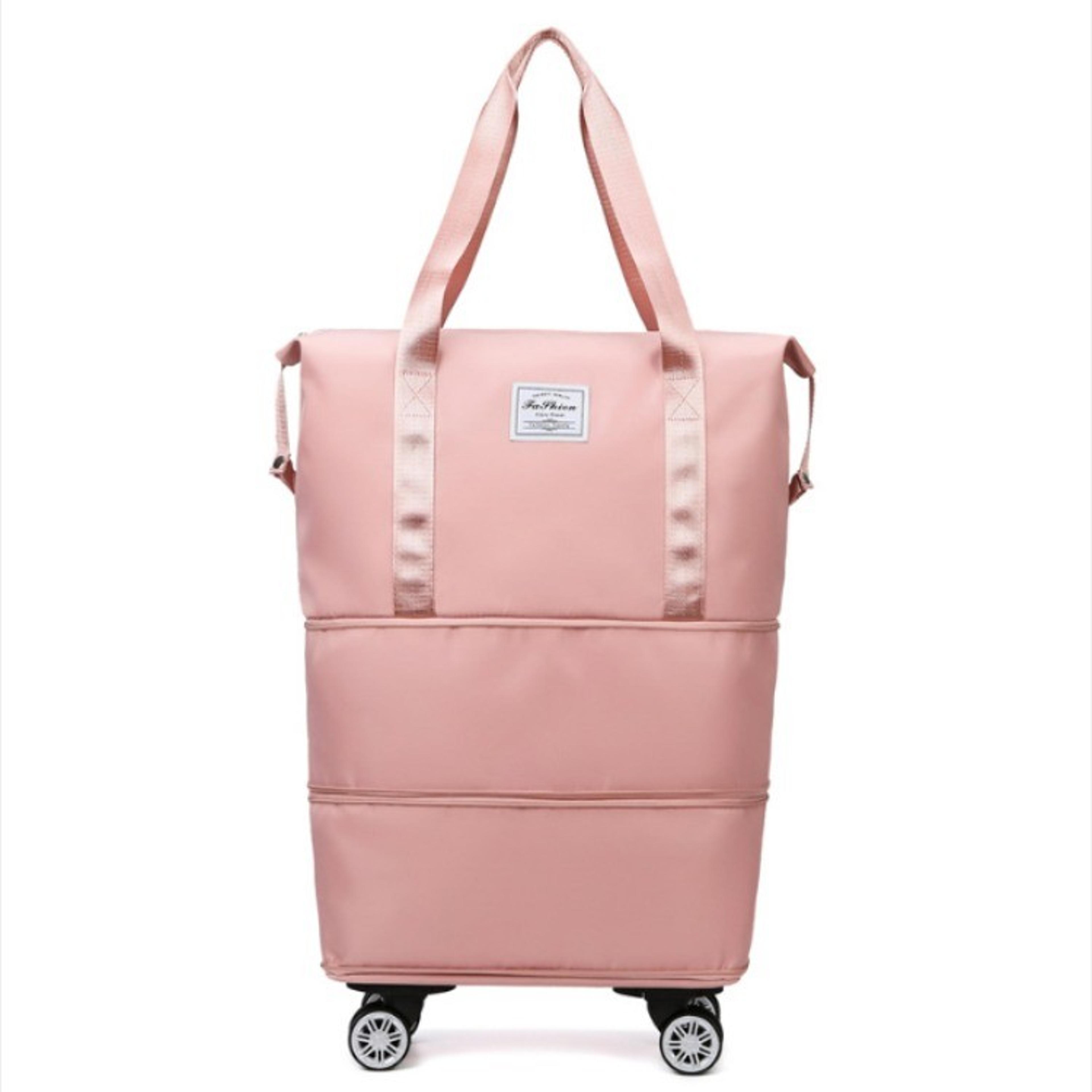 Title 2 Business Trip Portable Boarding Duffel Bag Expandable Adjustable Universal Wheel Travel Bag 6