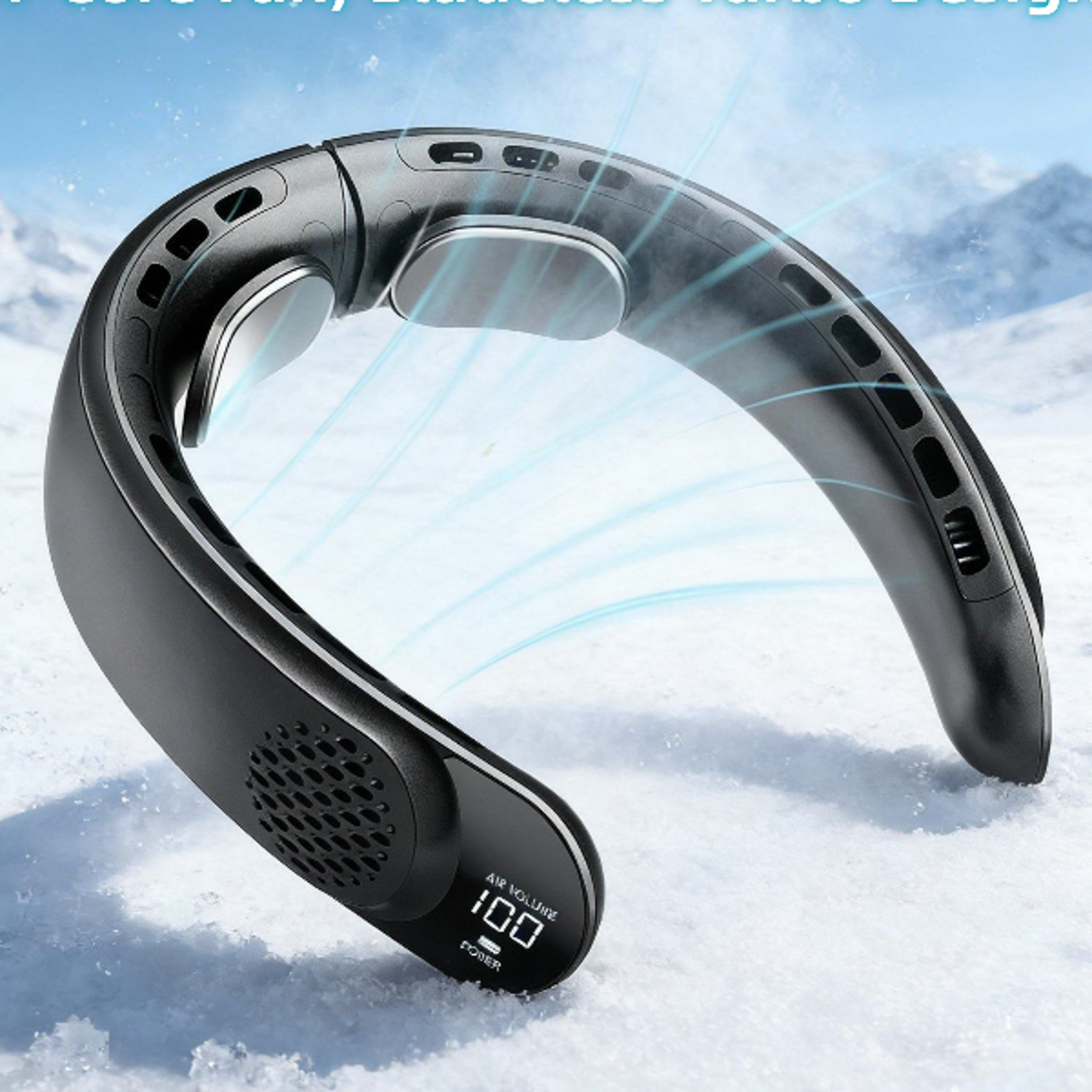 portable neck fan with cooling and rechargeable batterys