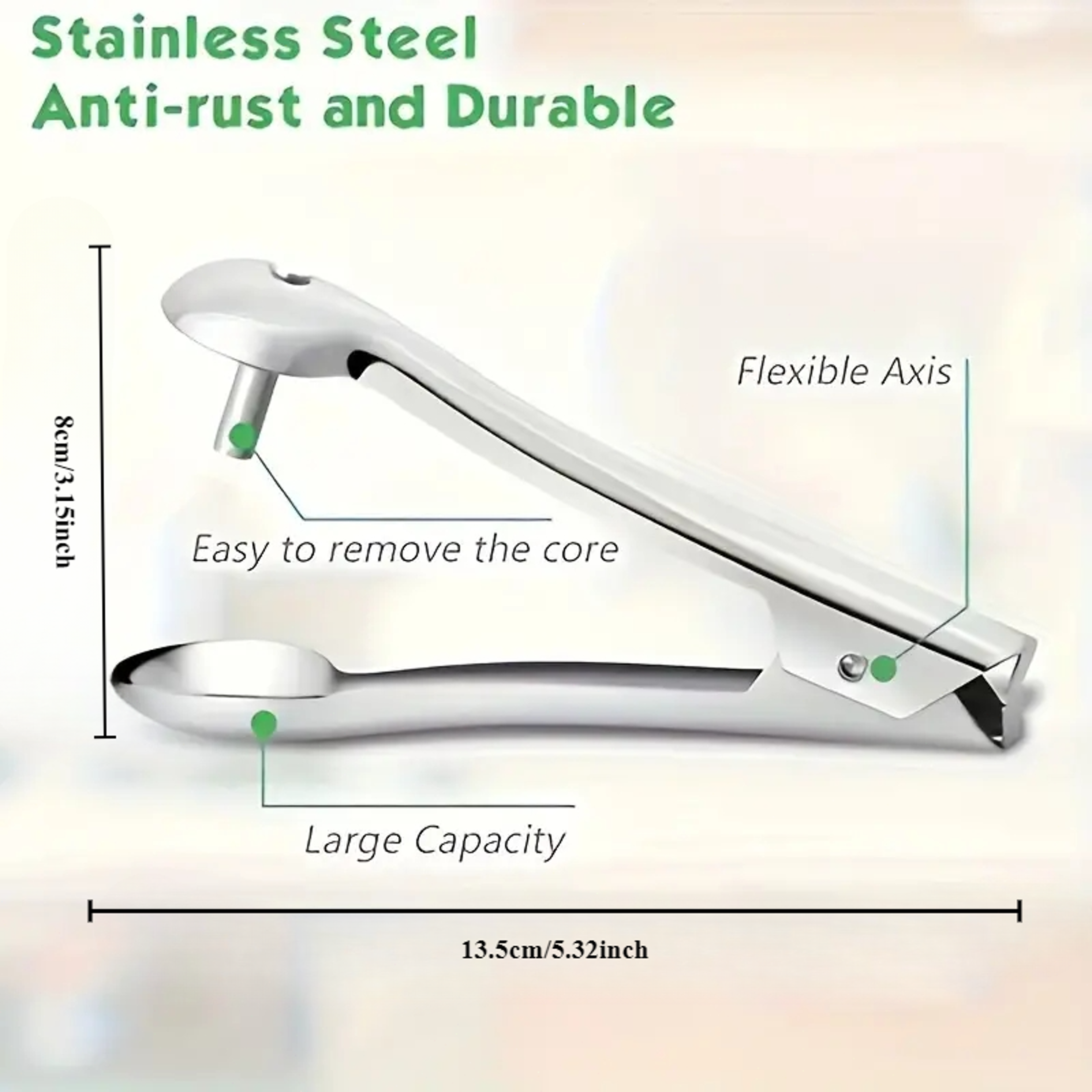 Stainless Steel Cherry Pitter And Fruit Corer Tool For Cherries Jujubes  Hawthorn 5
