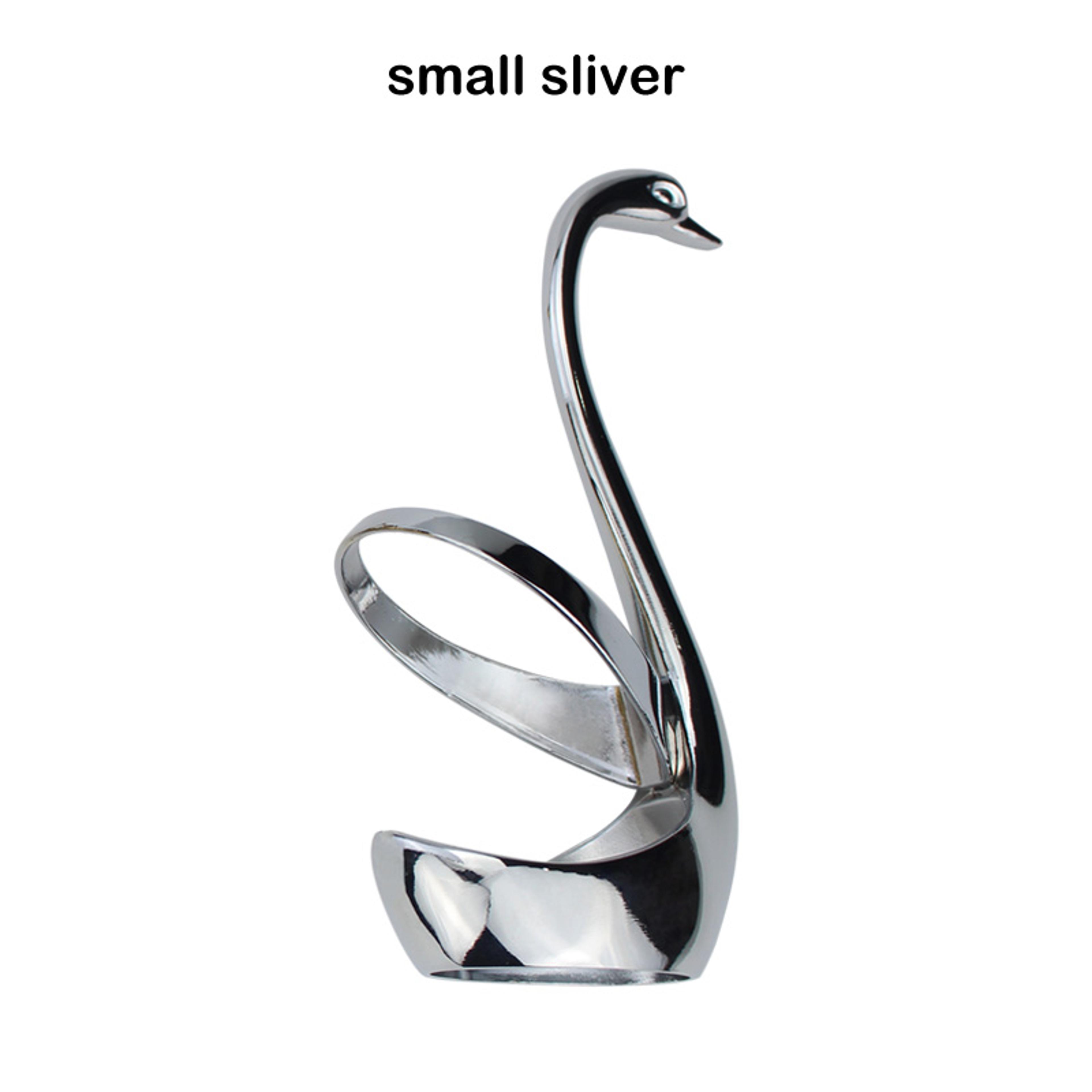 Elegant Swan Cutlery Holder Zinc Alloy Tableware Organizer For Stylish Dining 6