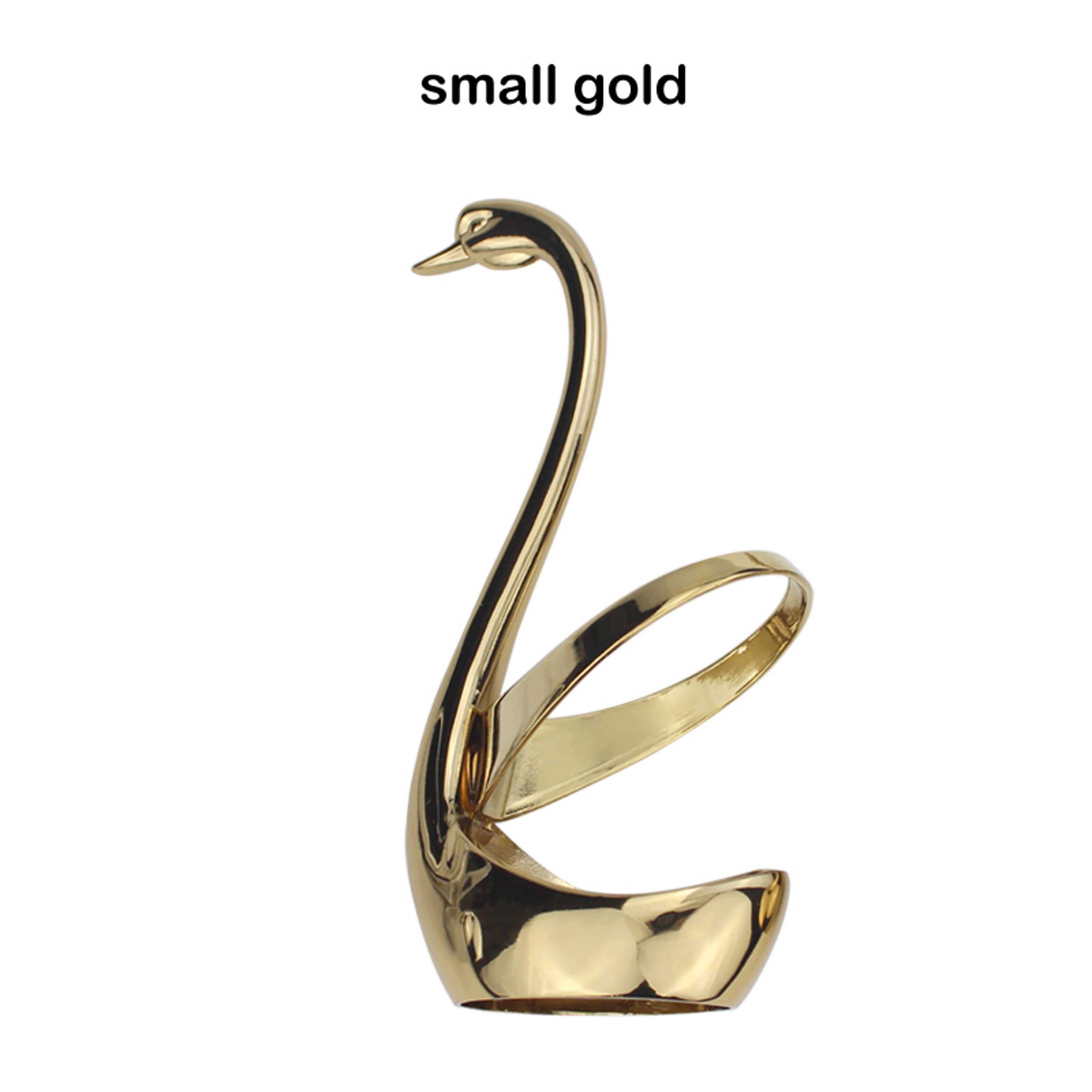 Elegant Swan Cutlery Holder Zinc Alloy Tableware Organizer For Stylish Dining 7