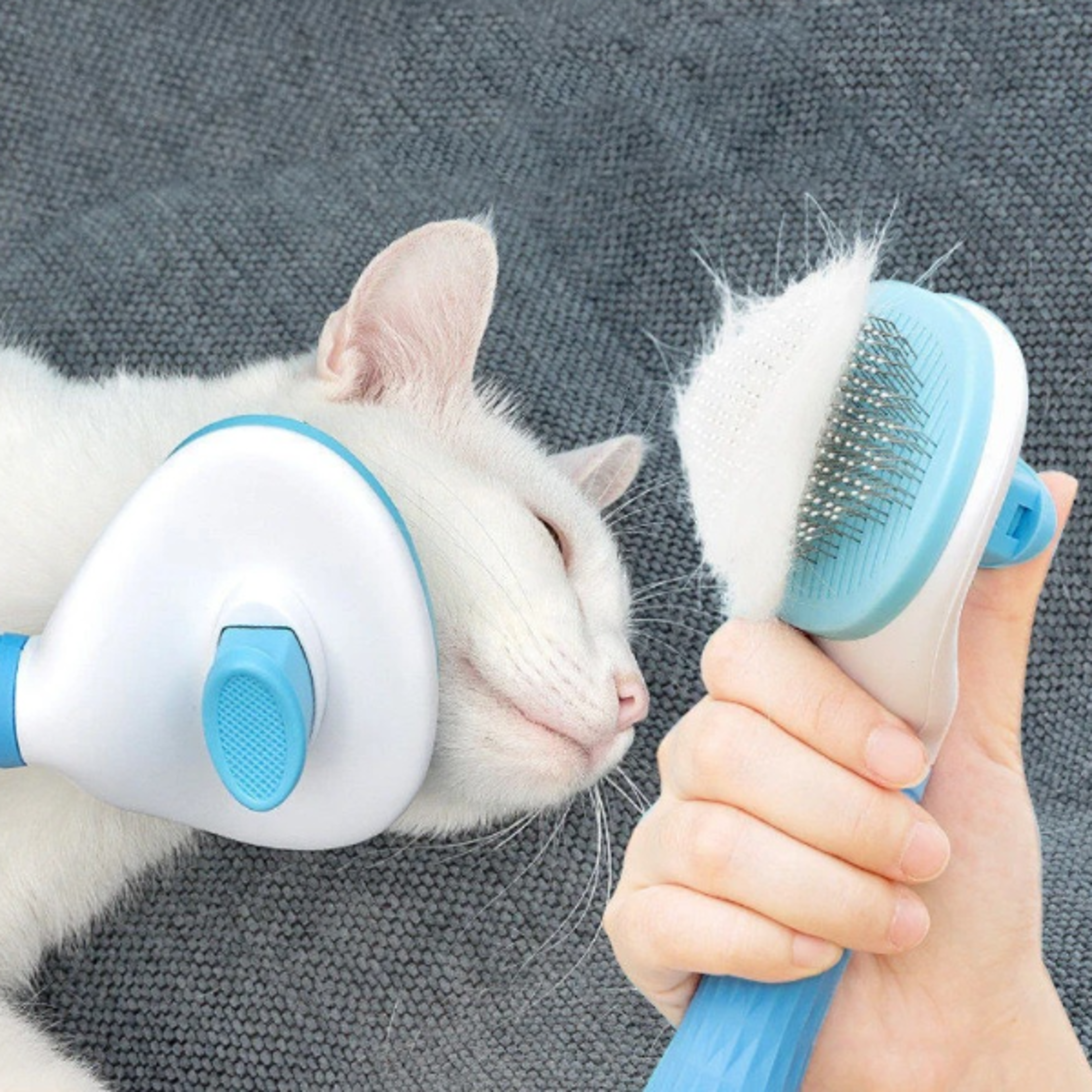 premium pet grooming brush for dogs & cats stainless steel deshedding brush & detangling comb