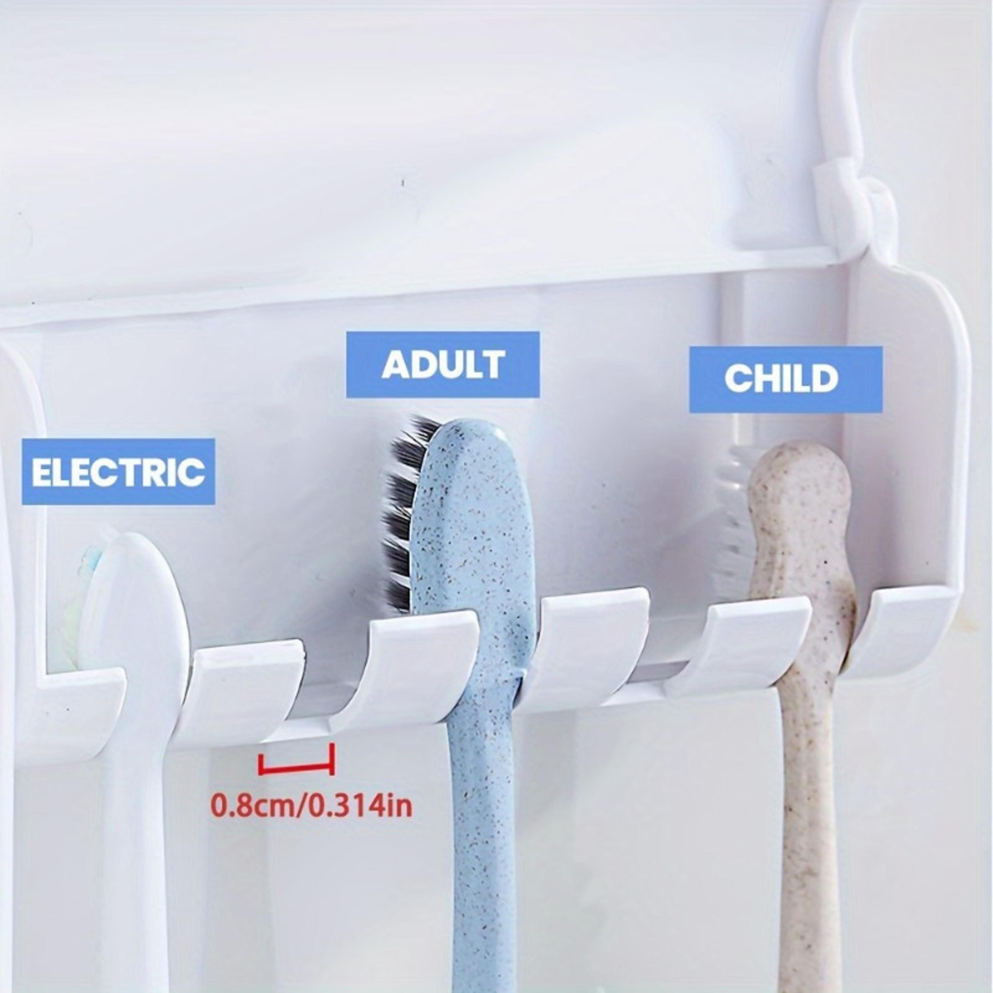 Space Saving Wall Mounted Toothbrush Holder With Automatic Toothpaste Dispenser And Cup Organizer 4