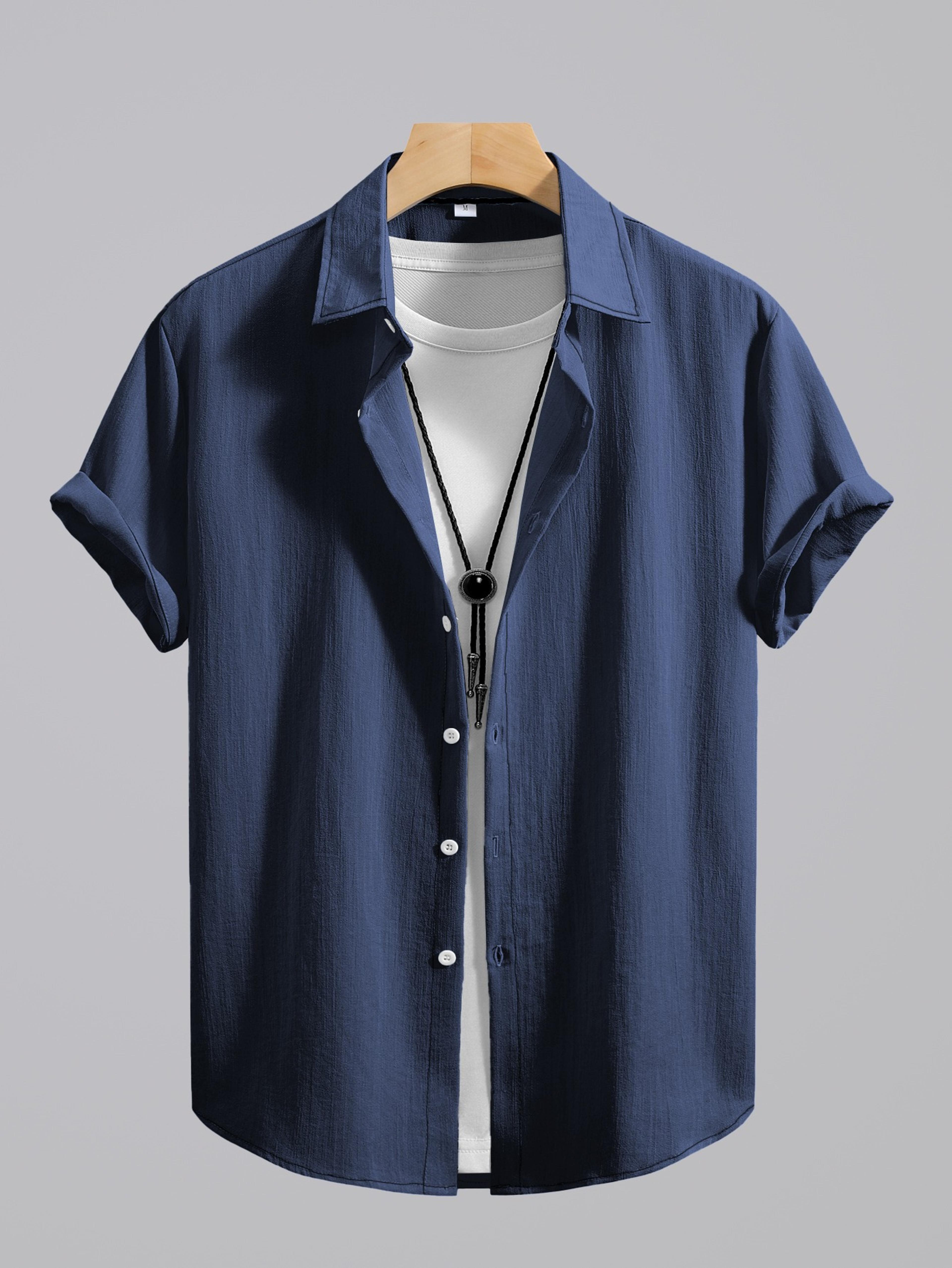 Coastal Breeze Mens Quick Dry Shirt Lightweight Loose Fit Hawaiian Casual Summer Shirt 5