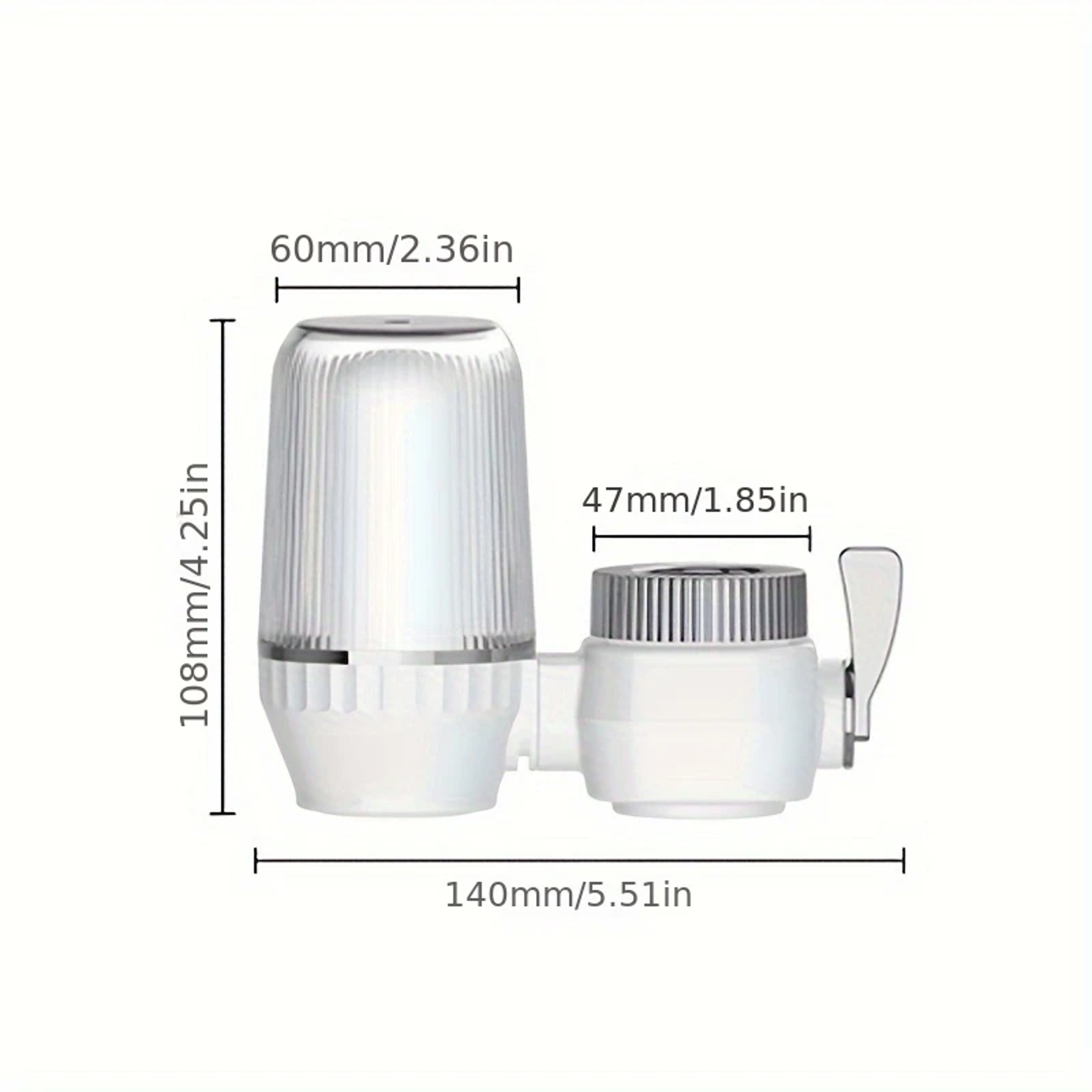 Pure Flow Faucet Water Filter With Ceramic  Activated Carbon Tap Water Purifier 5