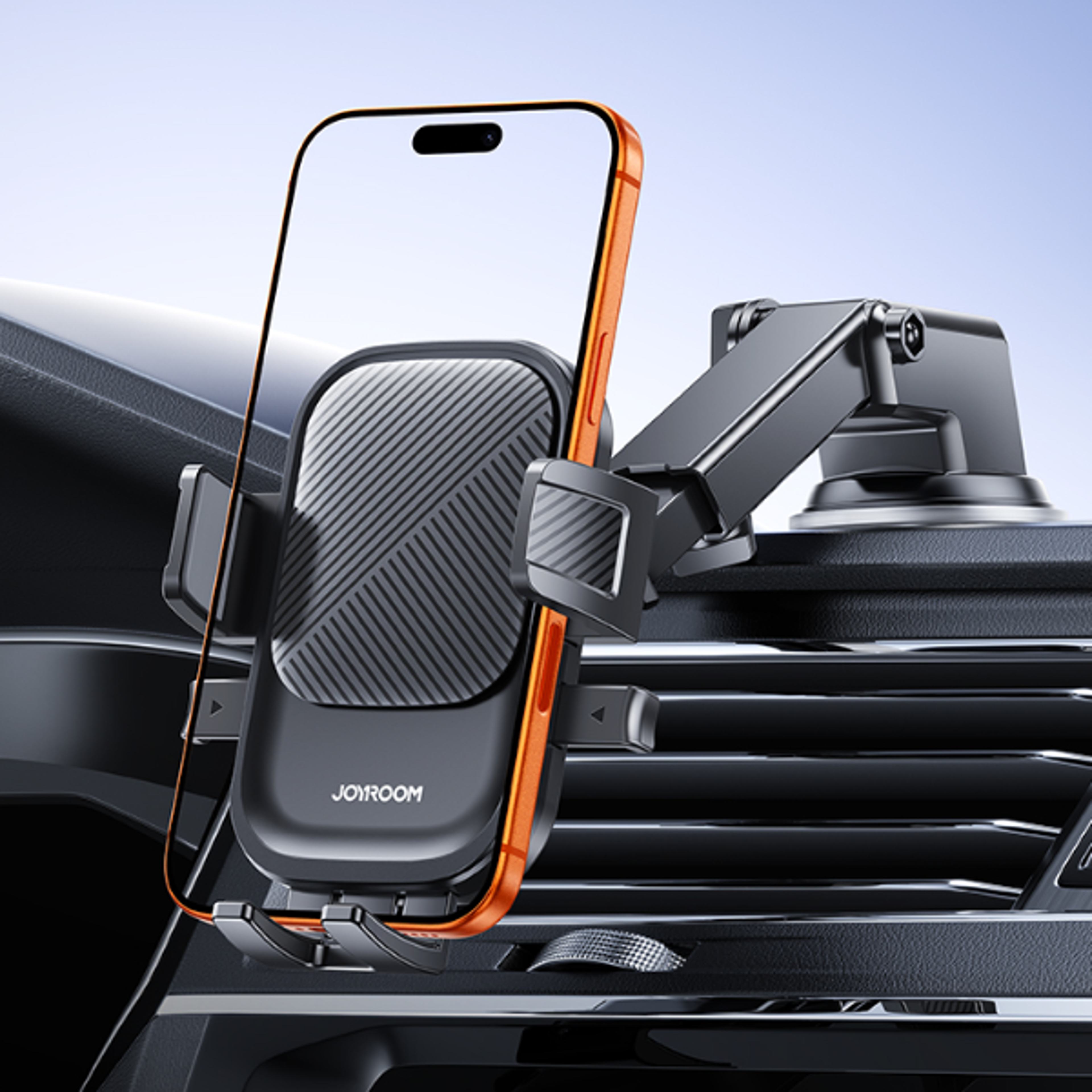 universal car phone holder with strong suction cup dashboard phone mount