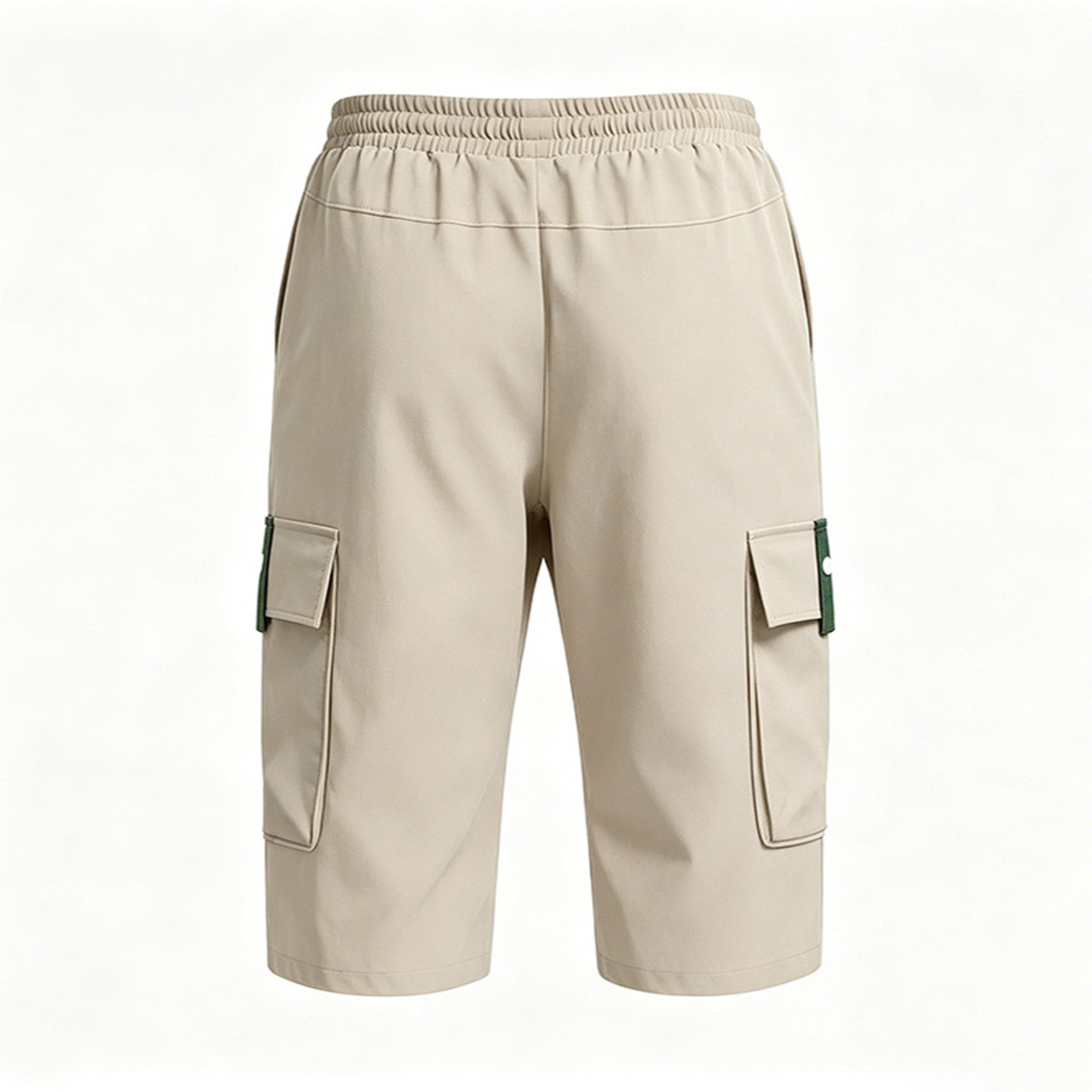 Mens Cargo Shorts With Multi Pockets Elastic Drawstring Waist For Outdoor Beach  Everyday Wear 4