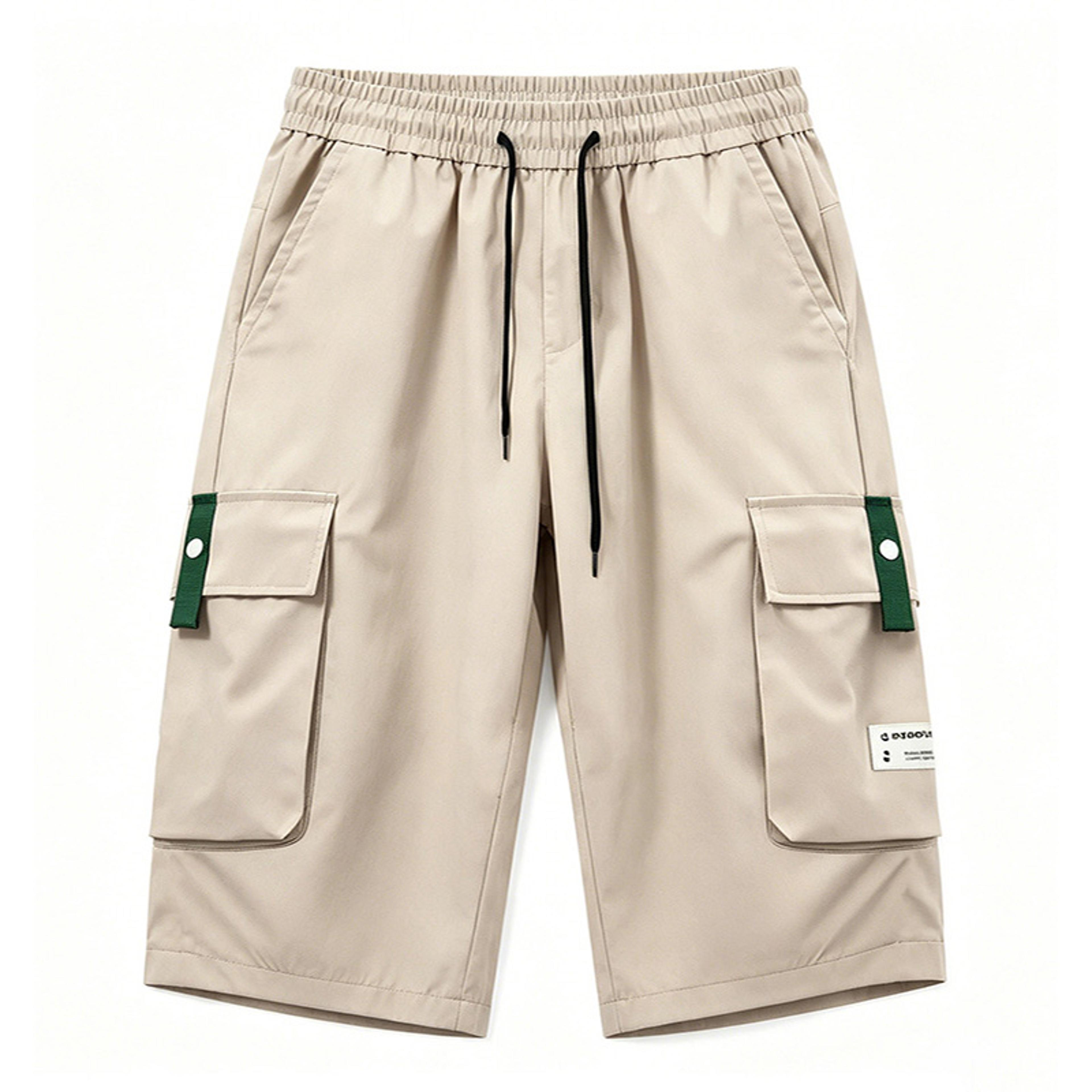 Mens Cargo Shorts With Multi Pockets Elastic Drawstring Waist For Outdoor Beach  Everyday Wear 7
