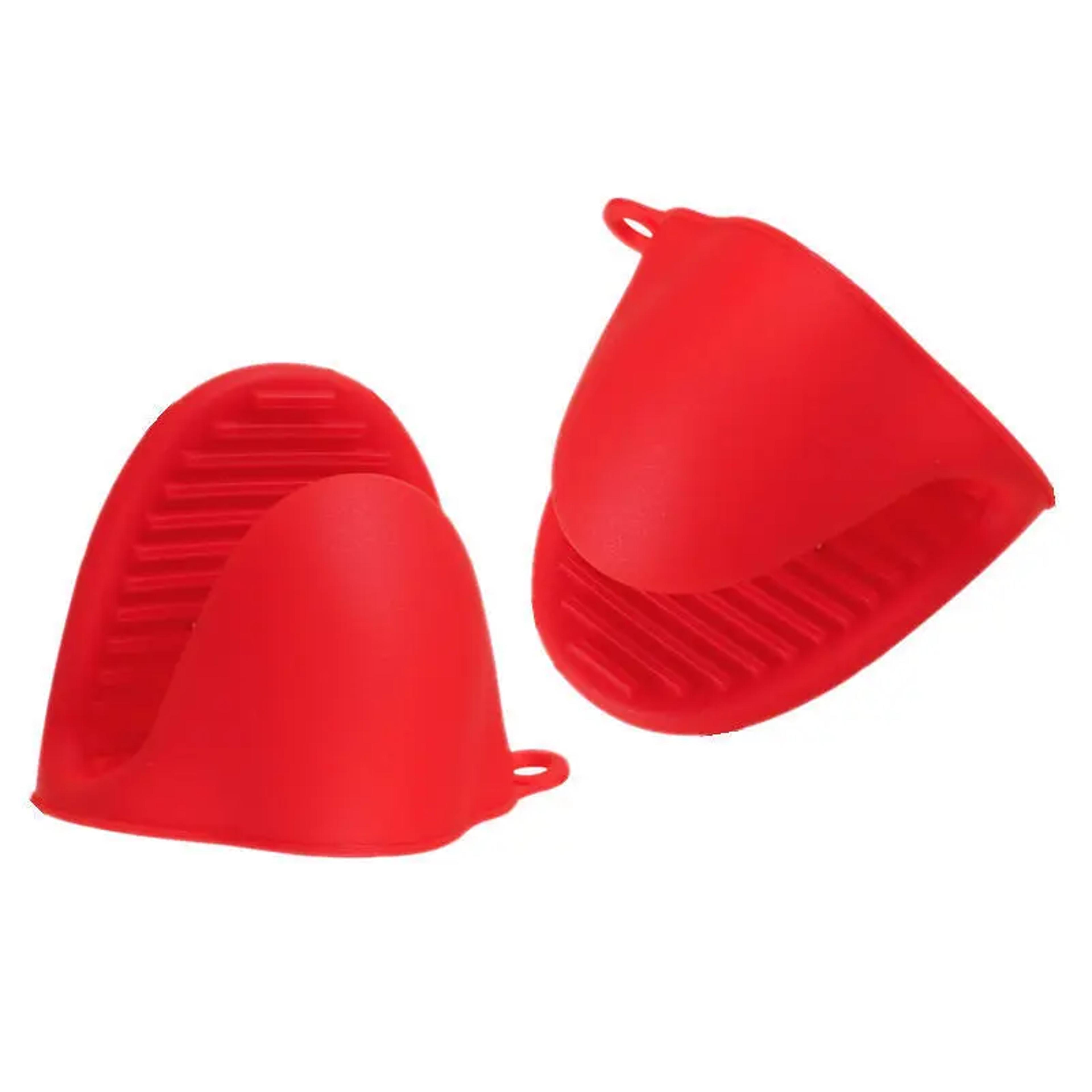 Silicone Oven Mitts Heat Resistant Mini Pinch Grip Pot Holder Clips For Cooking  Baking 8
