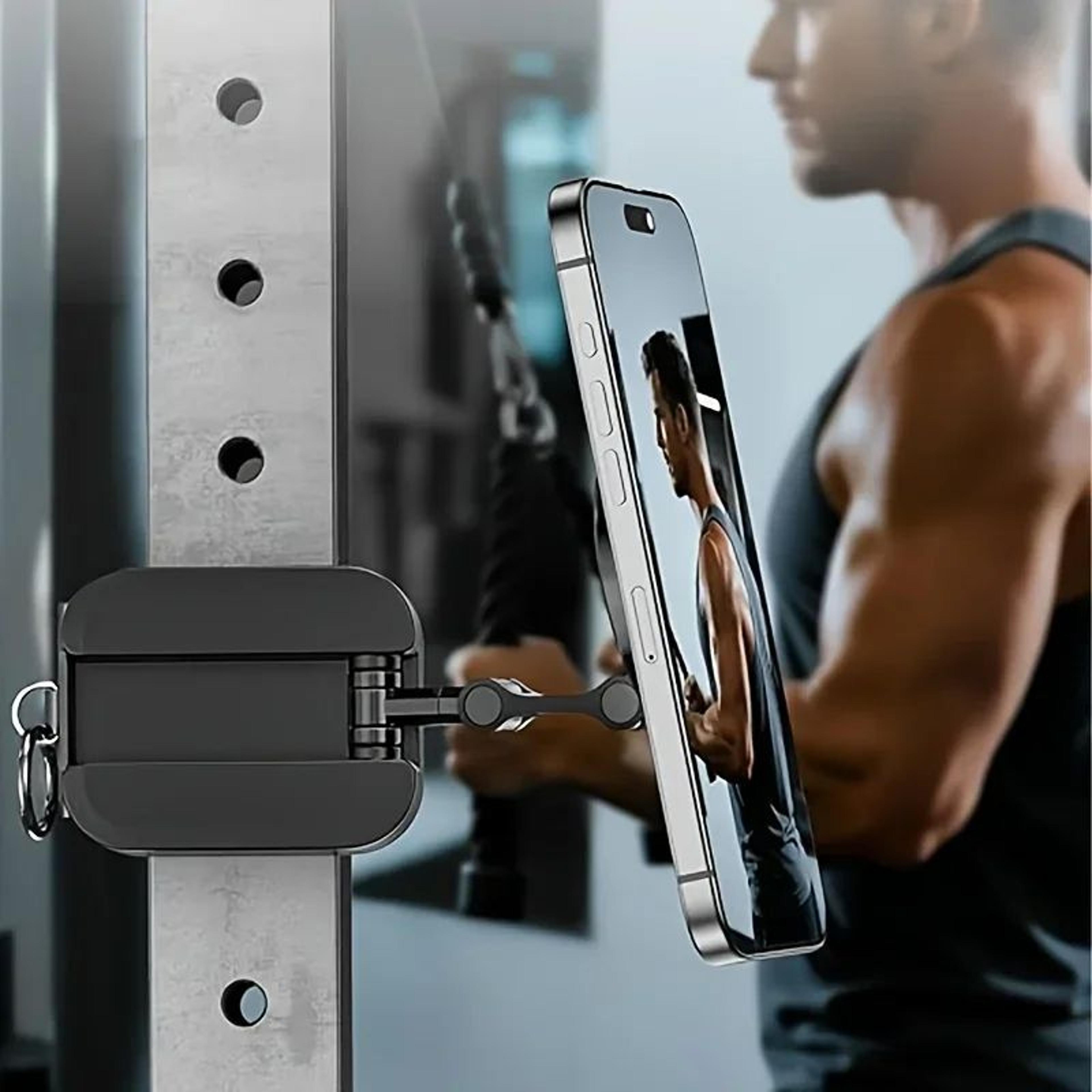 Magnetic Phone Holder With Universal Tray Table Clamp For Travel  Hands Free Viewing 1