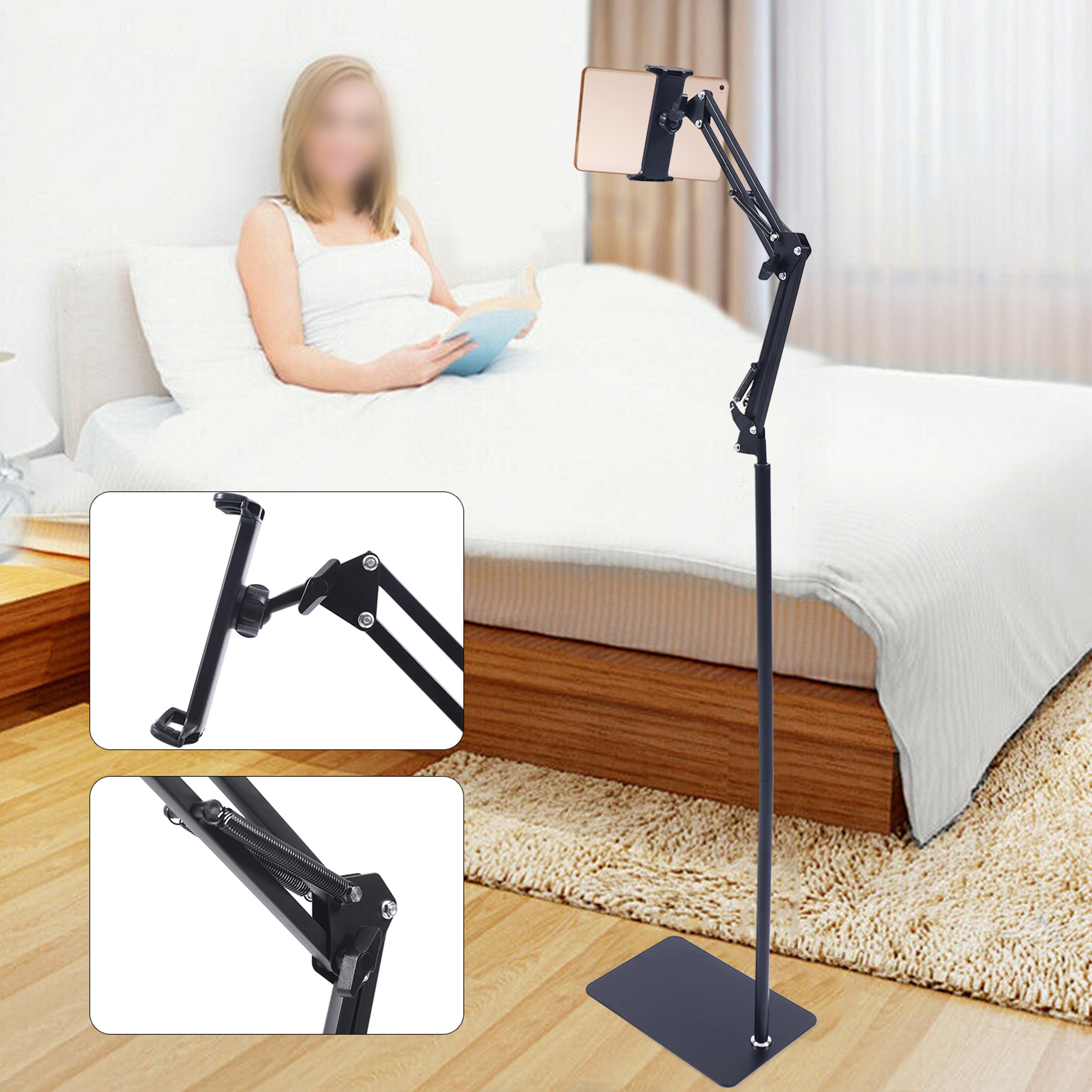 Adjustable Tablet Floor Stand With Swivel Universal Phone  Tablet Holder 3