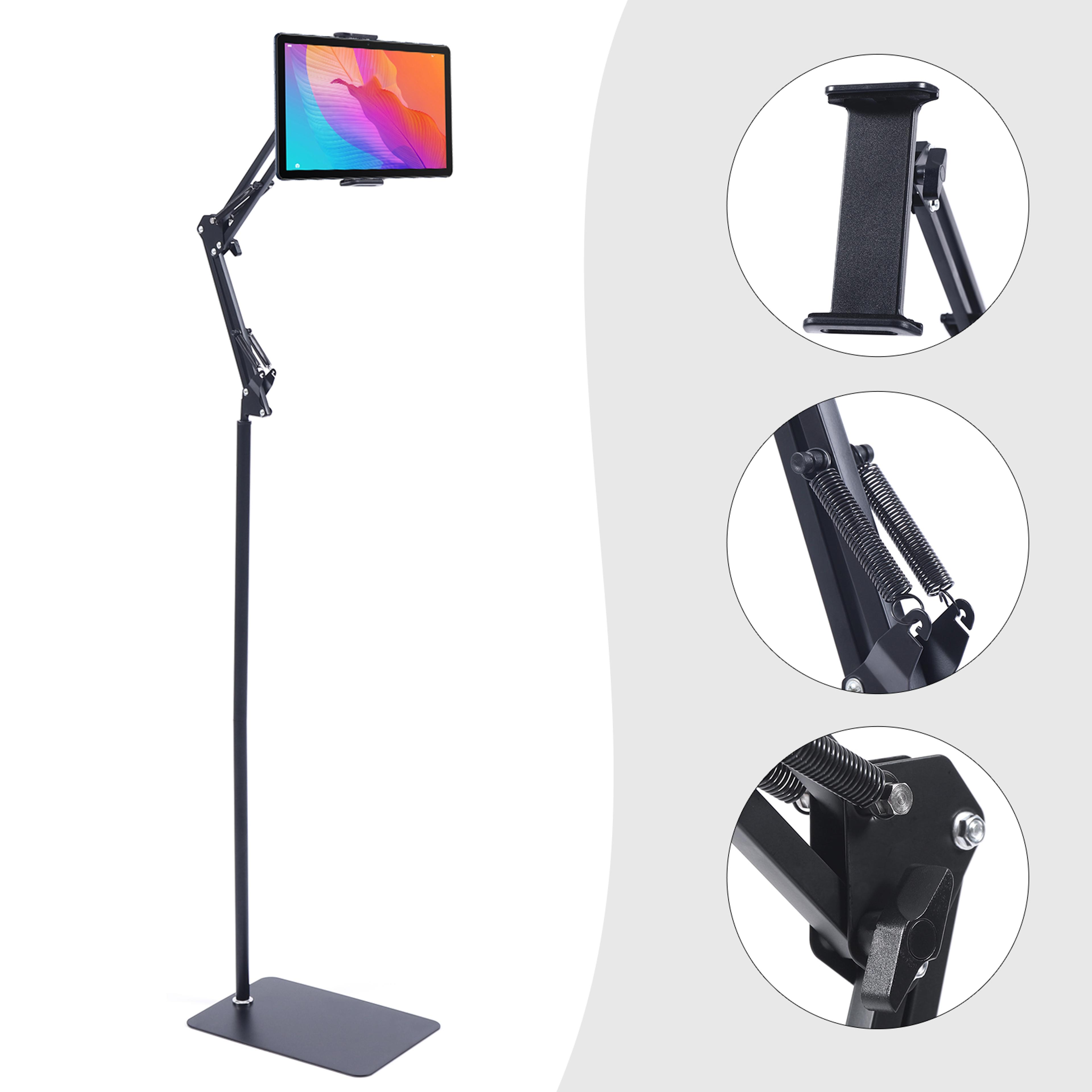 Adjustable Tablet Floor Stand With Swivel Universal Phone  Tablet Holder 7