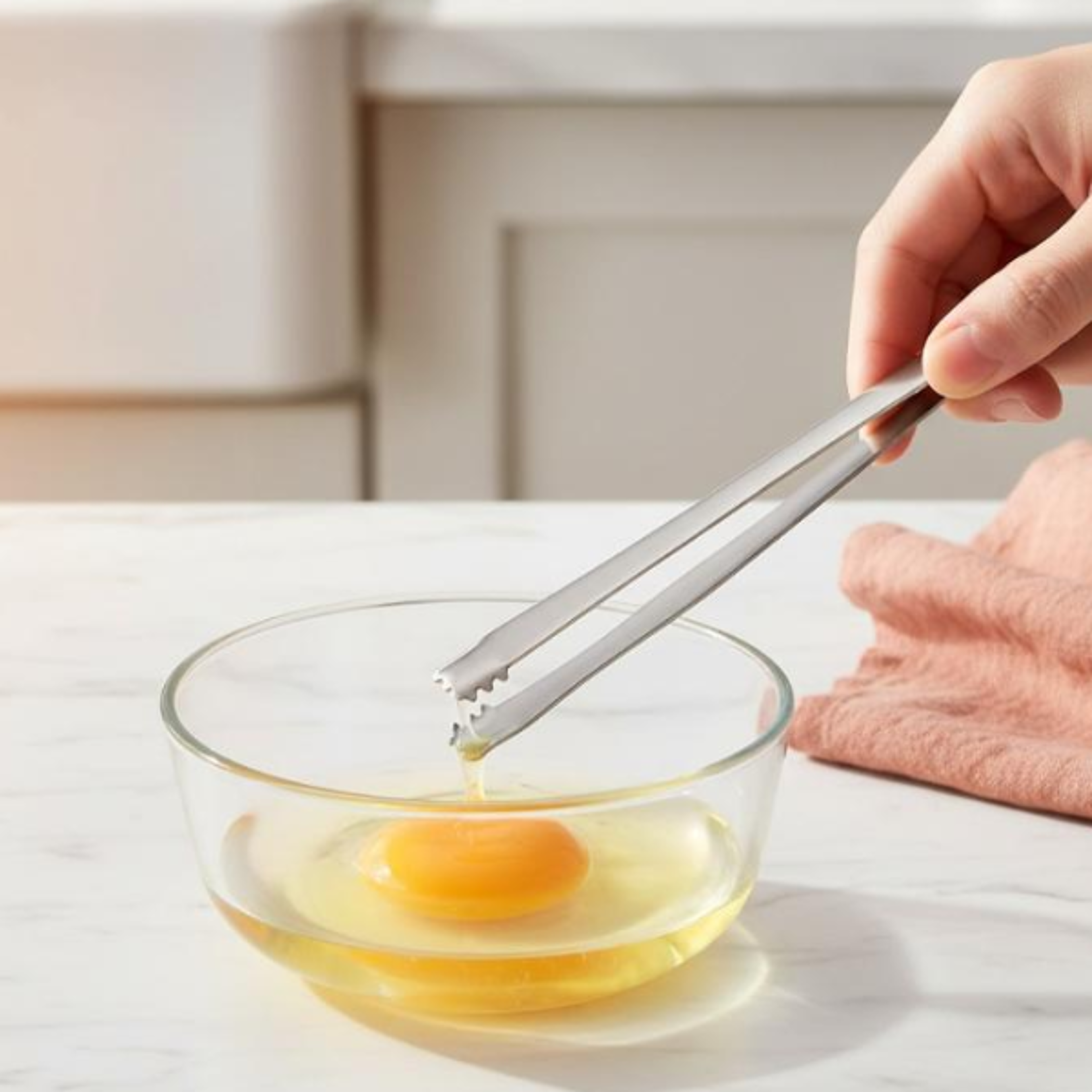precision egg chalaza remover stainless steel egg tool for clean baking & cooking