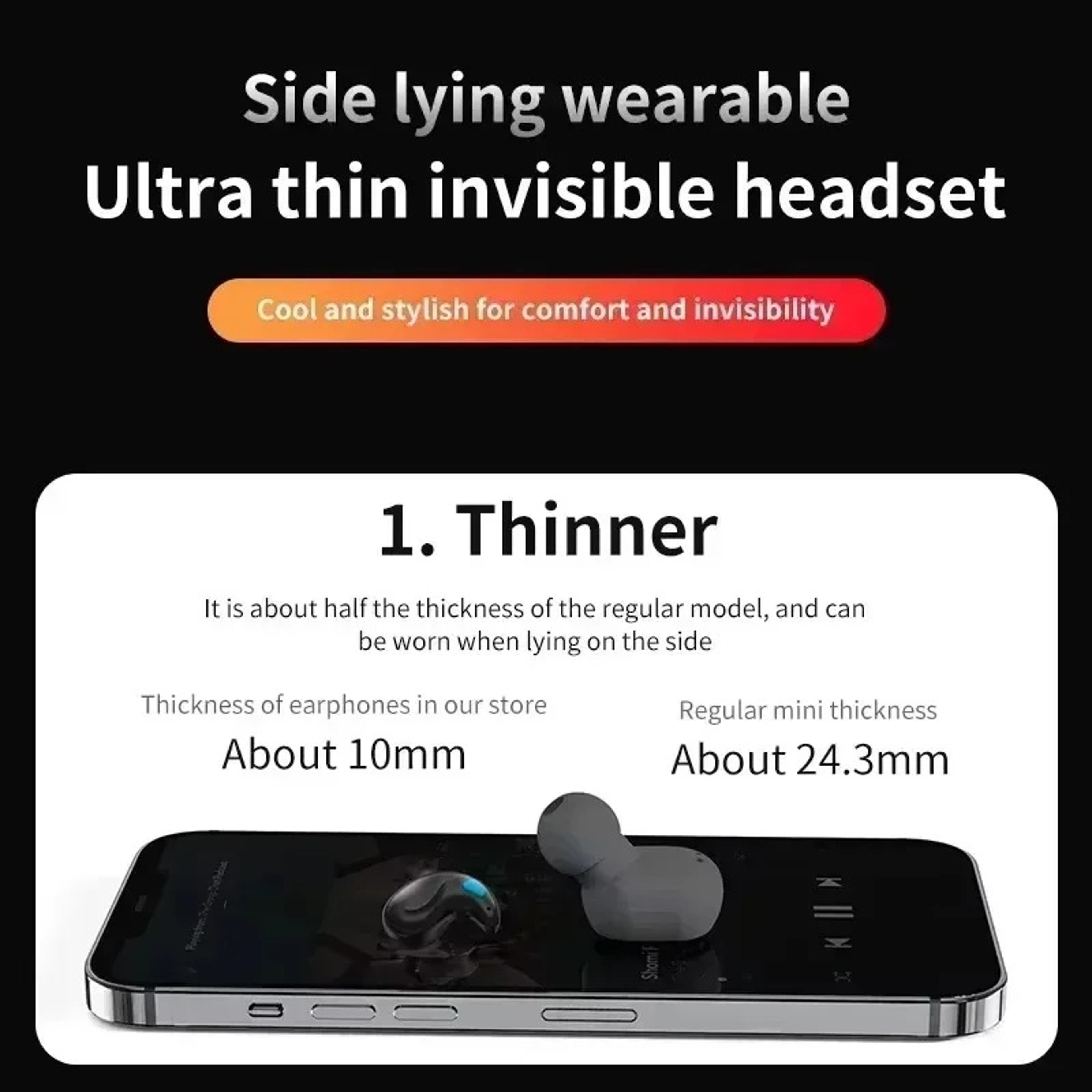Bluetooth Wireless Earbuds With Noise Cancelling HiFi Stereo  Sport Fit 4