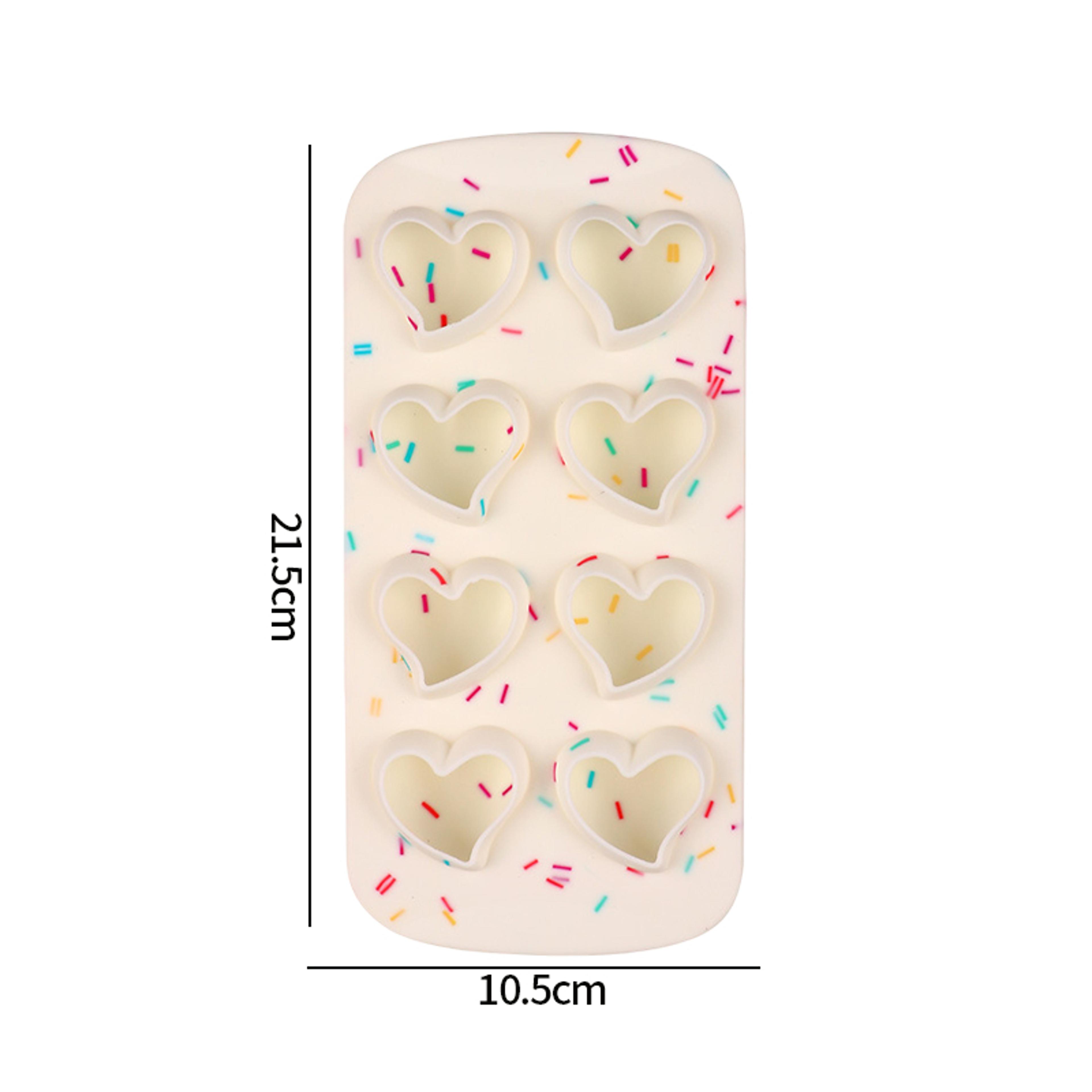 Heart  Star Silicone Ice Cube Tray For Cocktails Coffee  Creative Frozen Treats 7