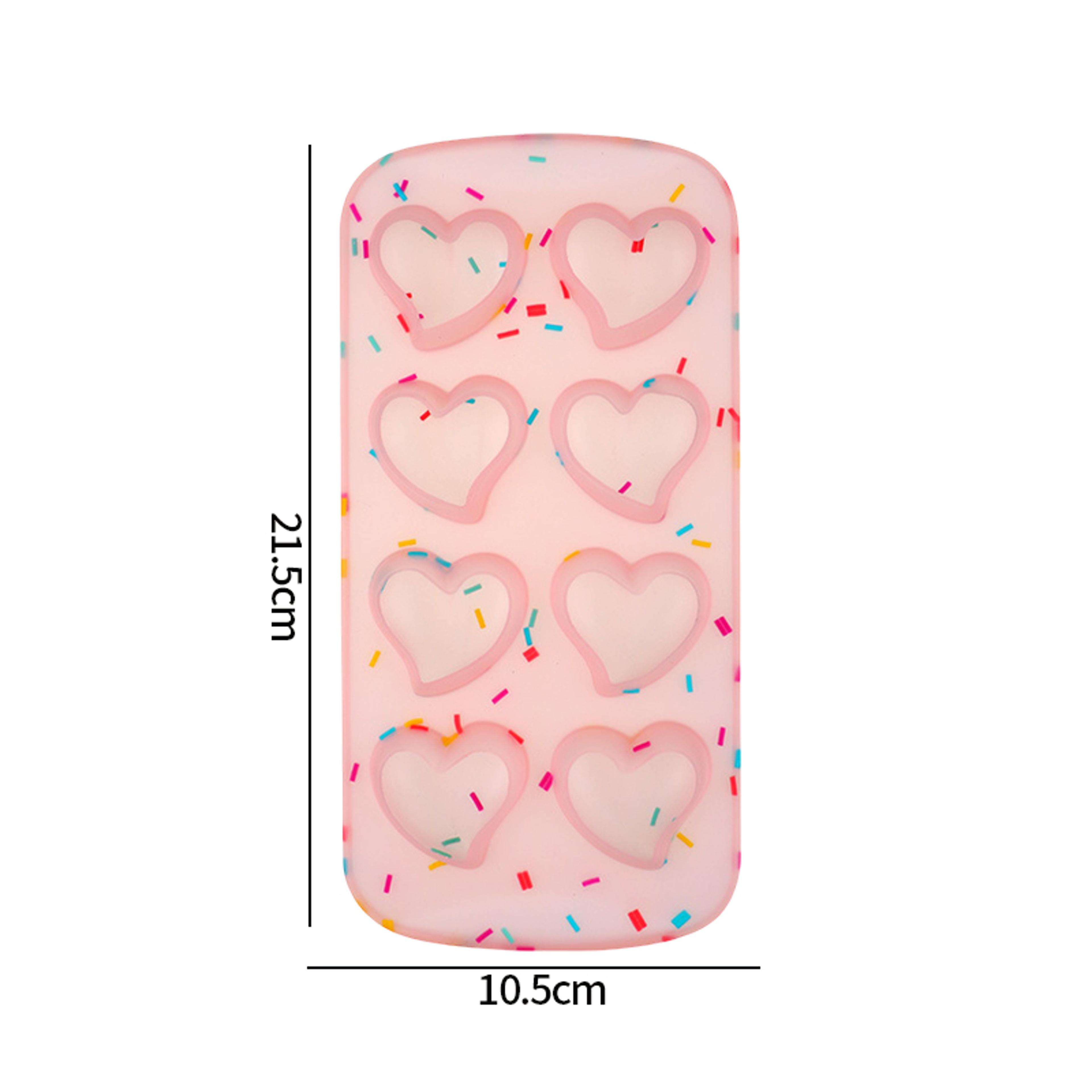 Heart  Star Silicone Ice Cube Tray For Cocktails Coffee  Creative Frozen Treats 6